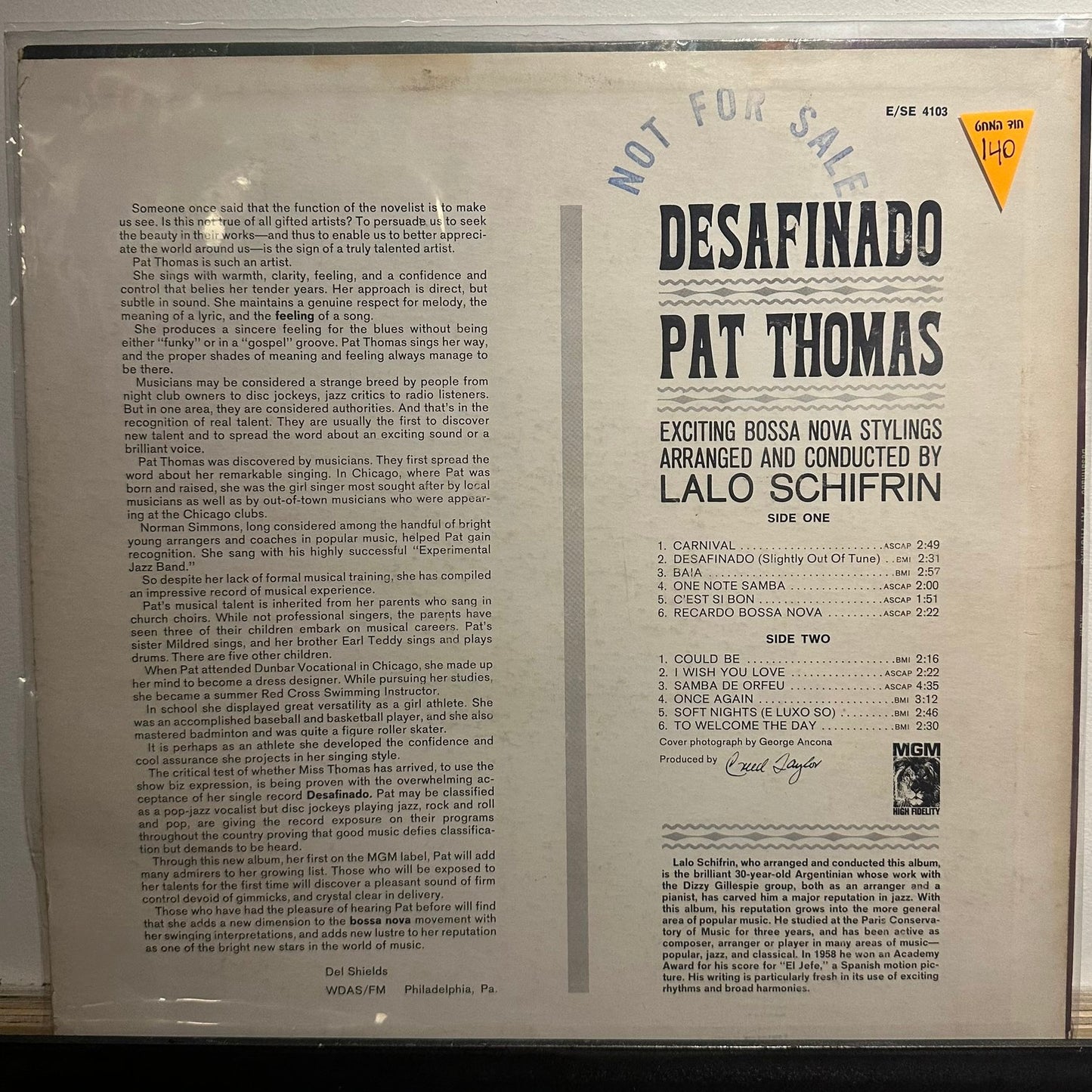 Pat Thomas - Desafinado