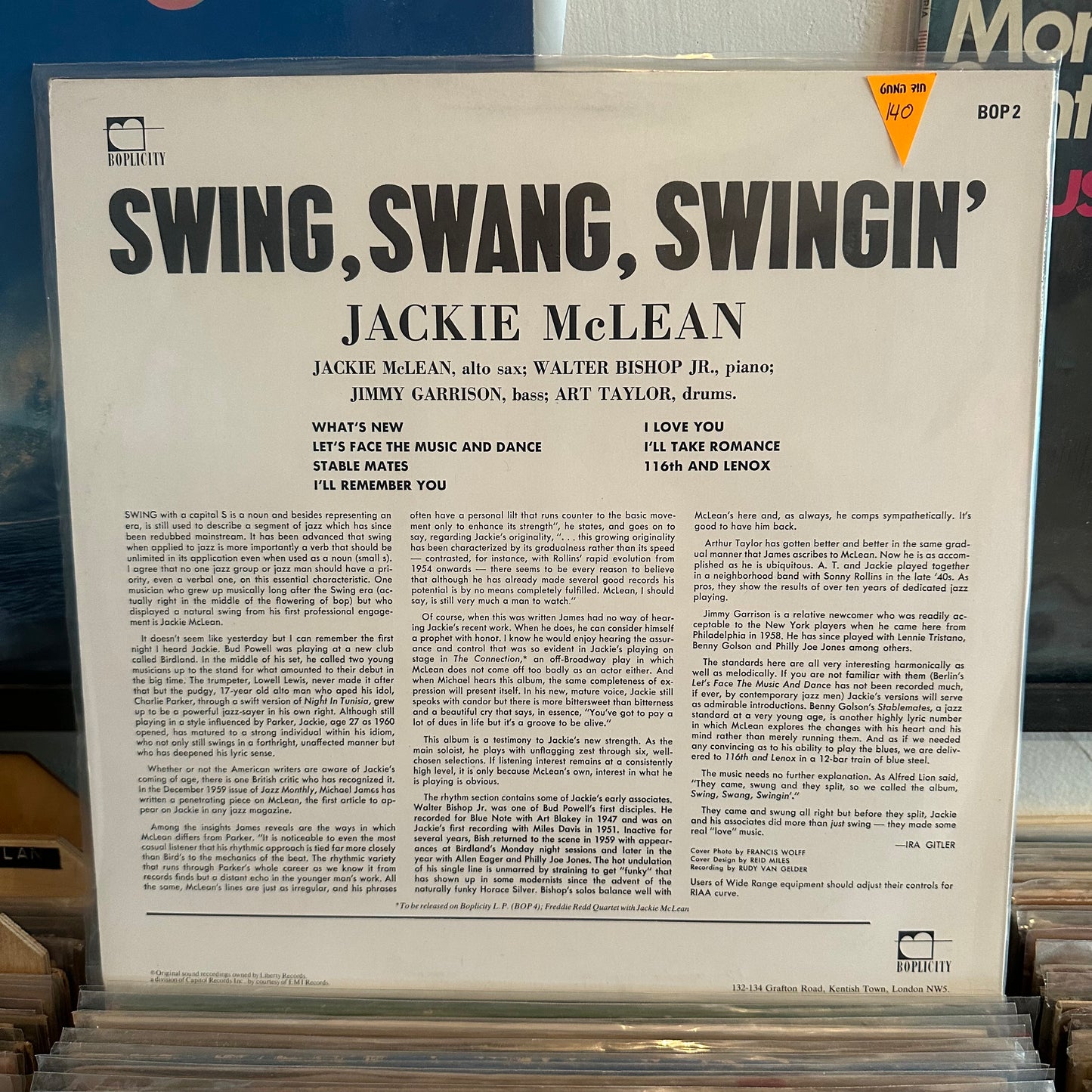 Jackie McLean - swing swang swingin’