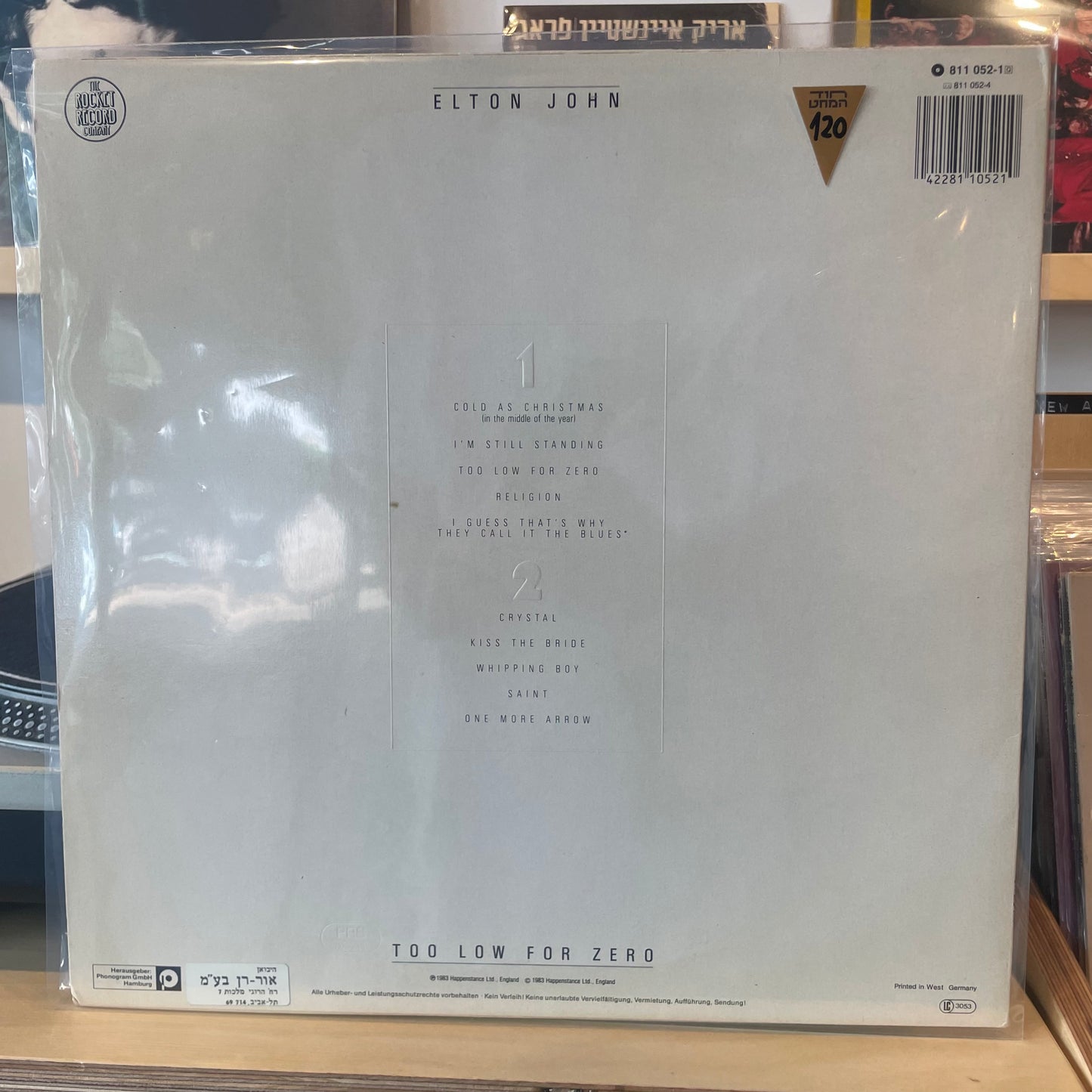 Elton John - Too Low For Zero