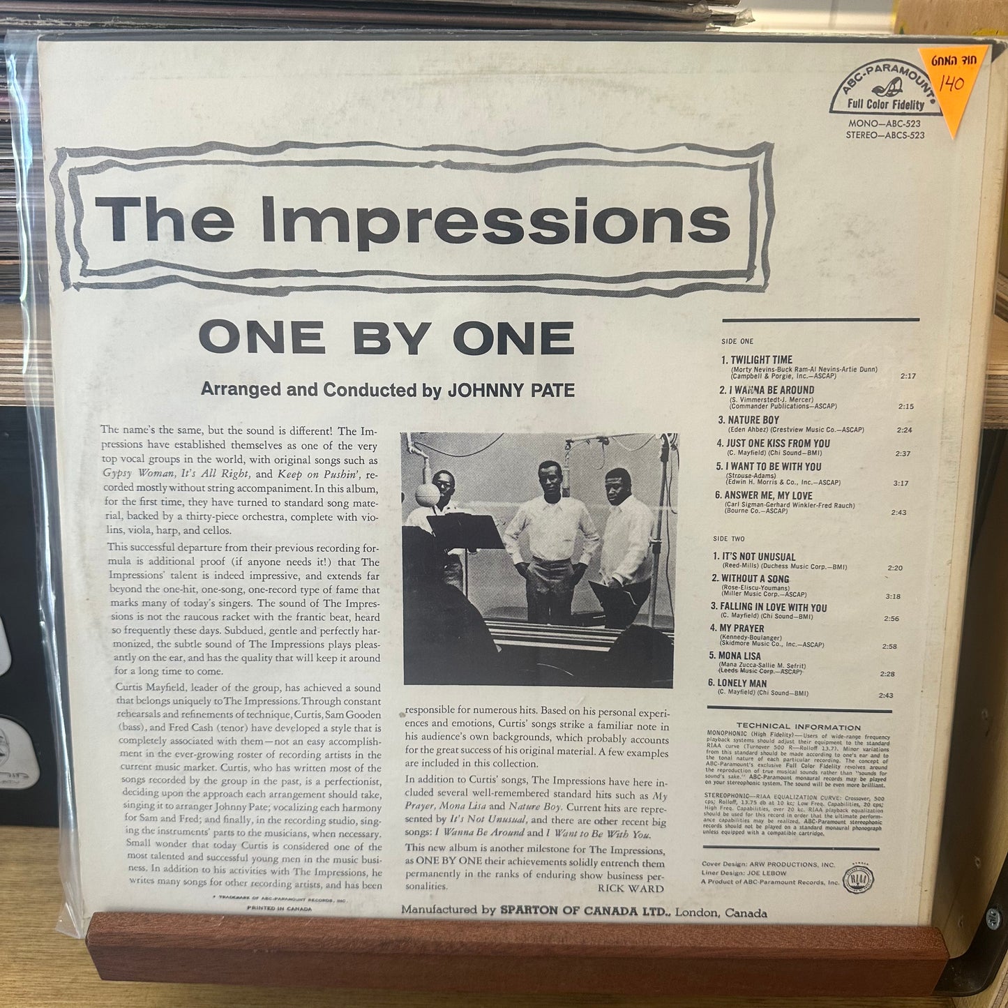 The impressions - one by one