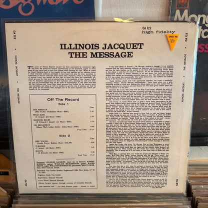 Illinois jacquet - the message
