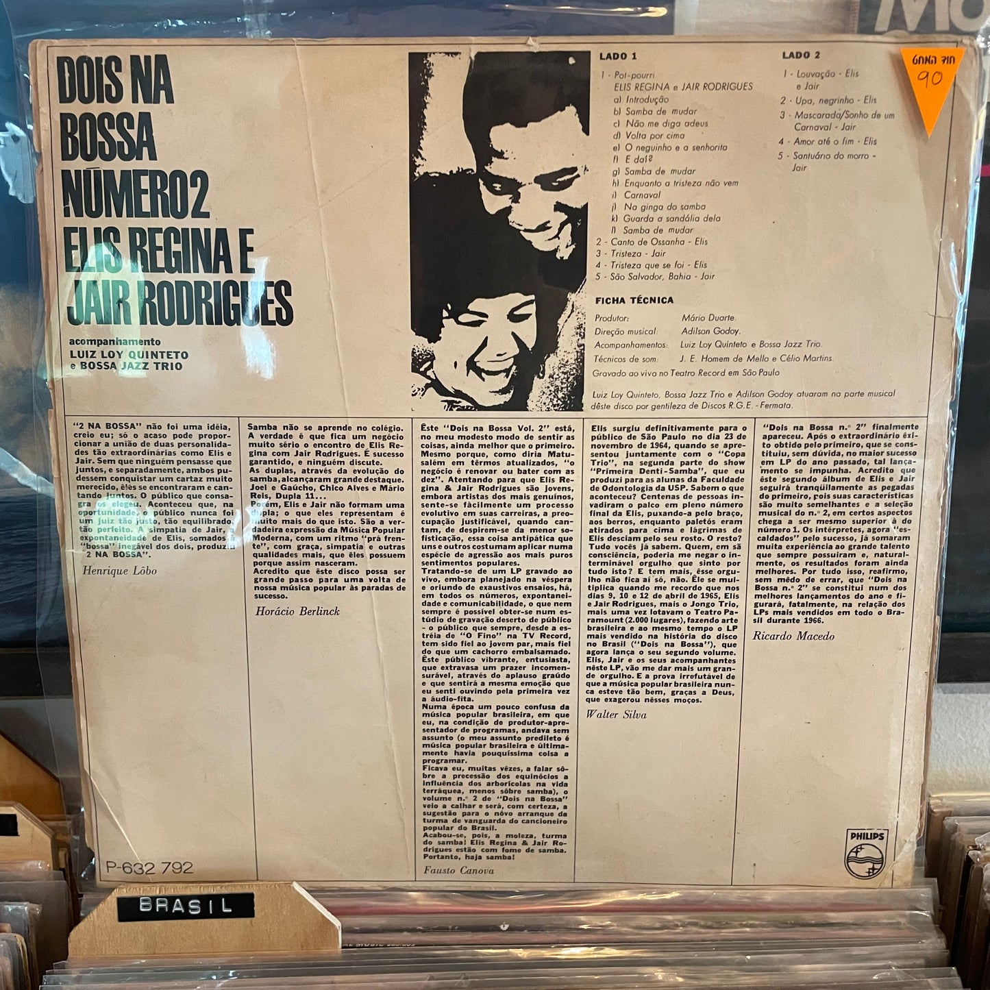 Elis Regina e Jair Rodrigues - dois na numero 2