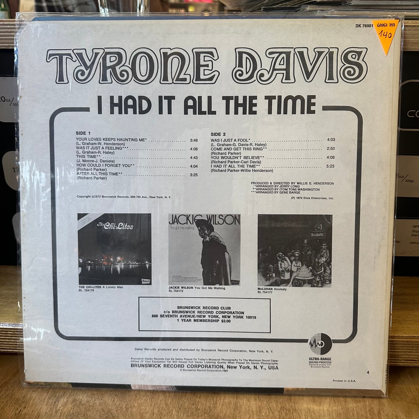 Tyrone Davis - I had it all the time
