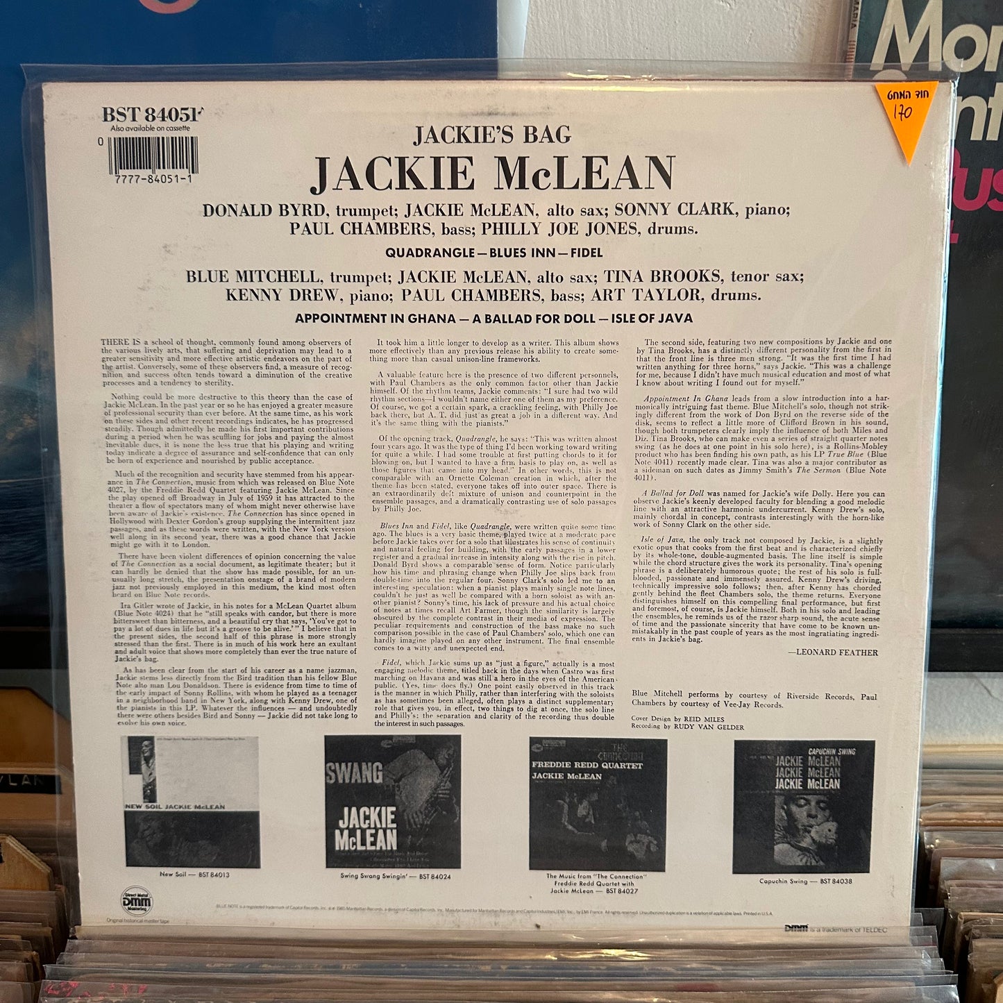 Jackie McLean - Jackie’s bag