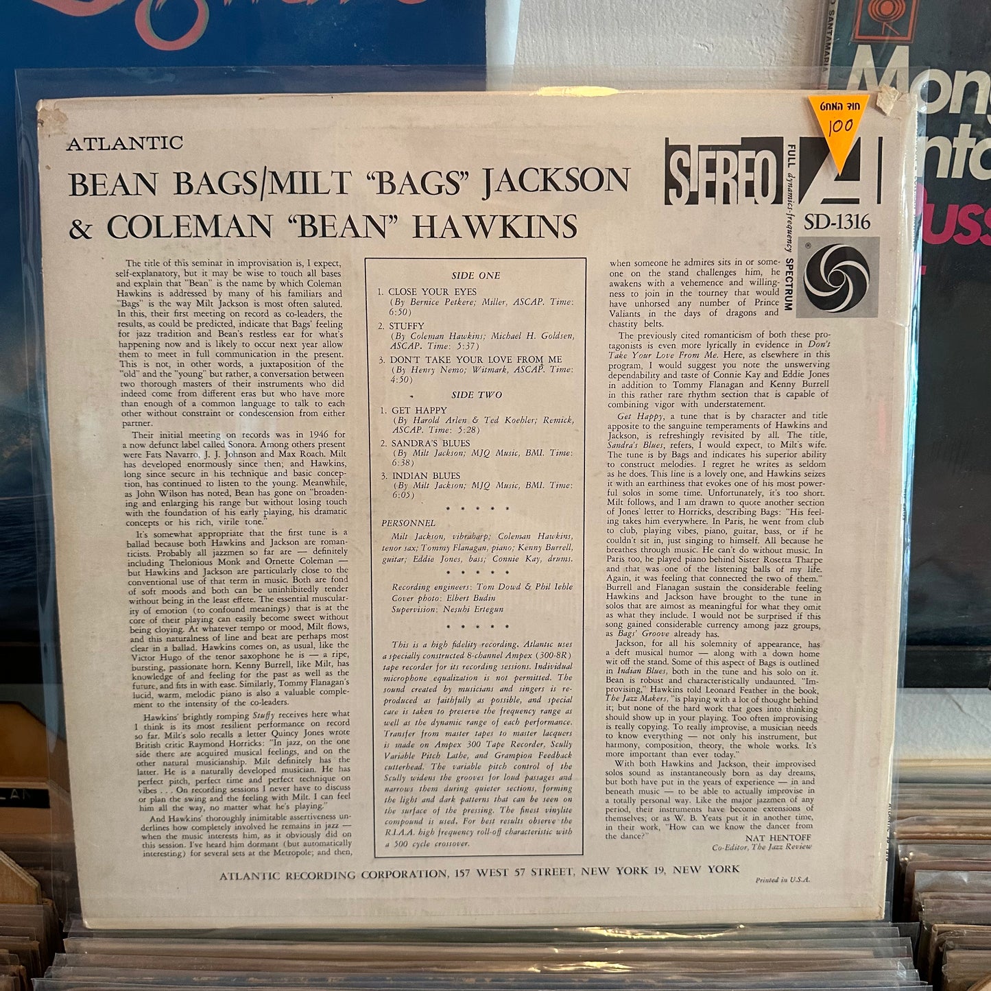 Milt Jackson / Coleman Hawkins - bean bags
