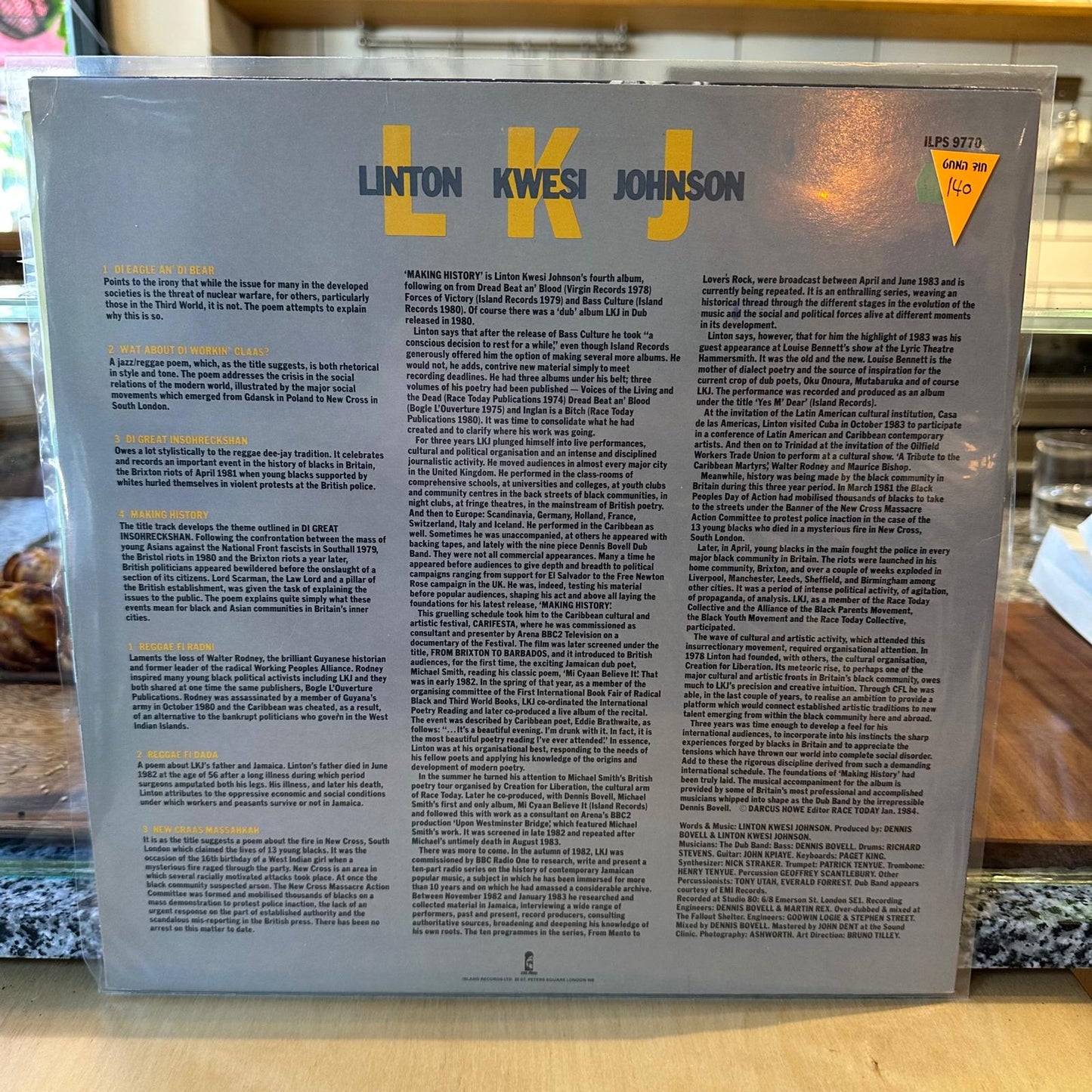 Linton Kwesi Johnson - Making History