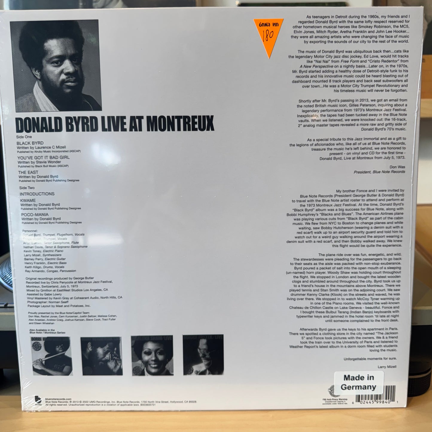 Donald Byrd - Cookin' With Blue Note At Montreux
