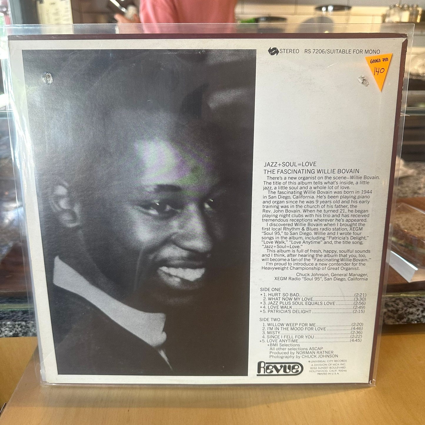 Willie Bovain - Jazz + Soul = Love