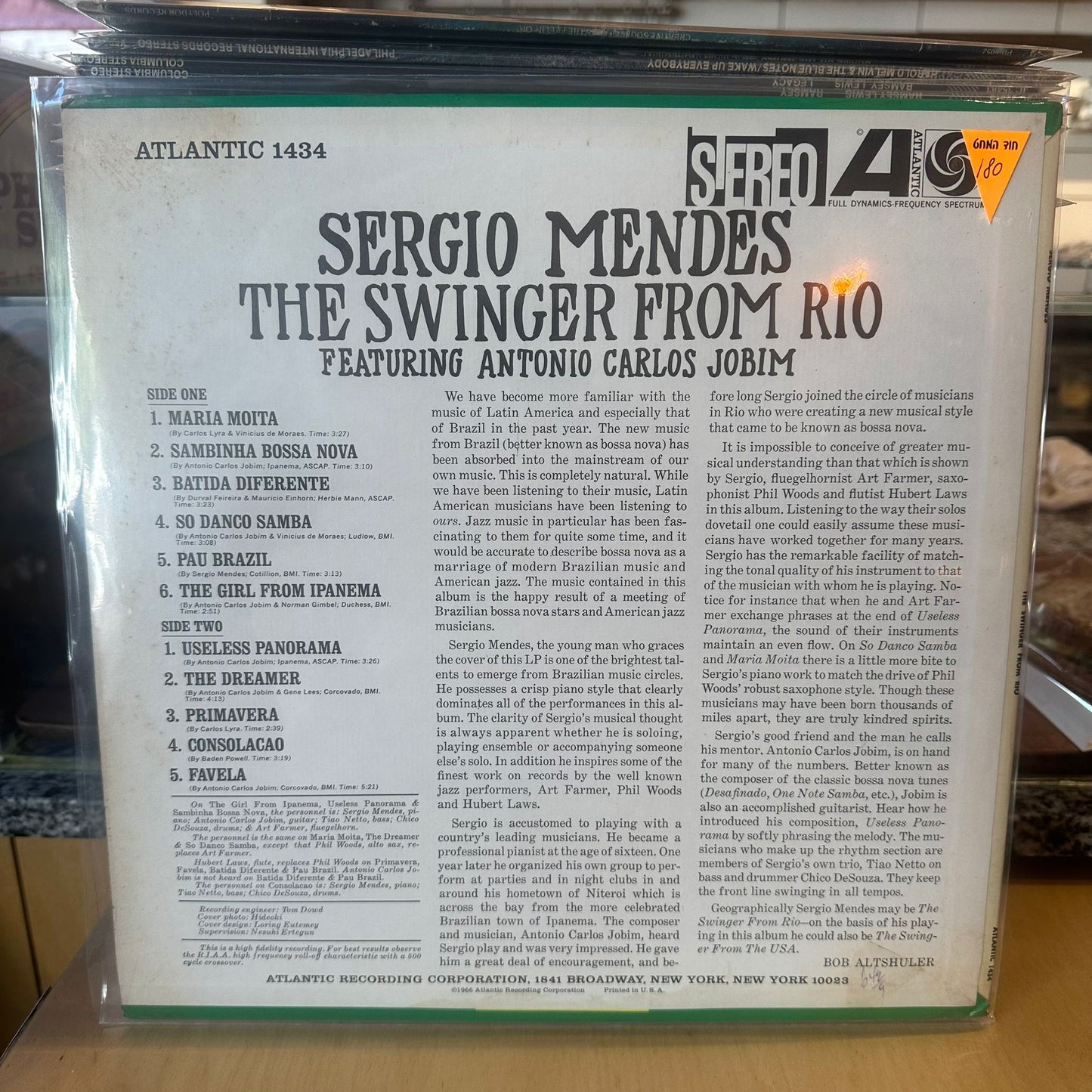 Sergio Mendes* Featuring Antonio Carlos Jobim - The Swinger From Rio