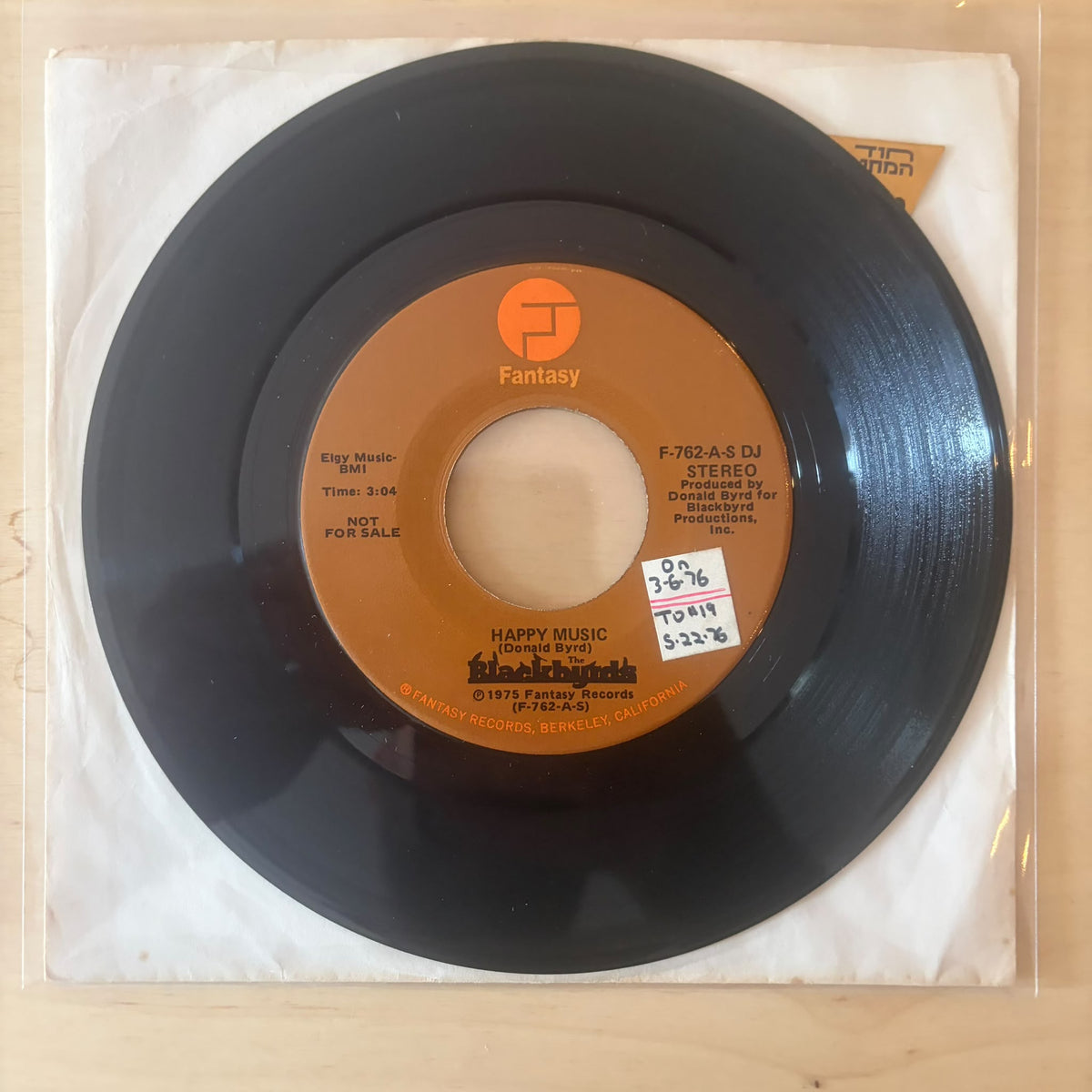 The Blackbyrds - Happy Music 7"