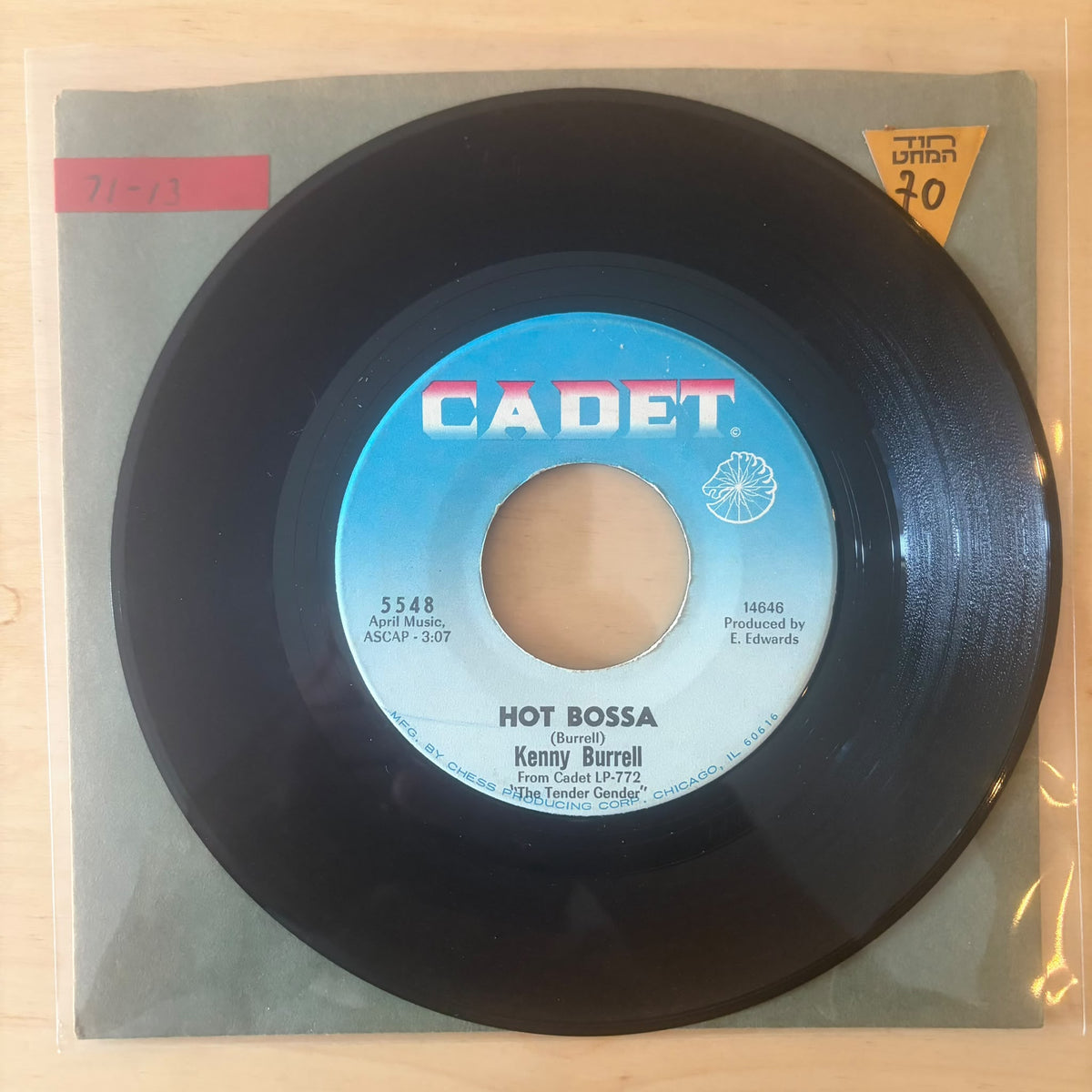 Kenny Burrell - Hot Bossa 7"