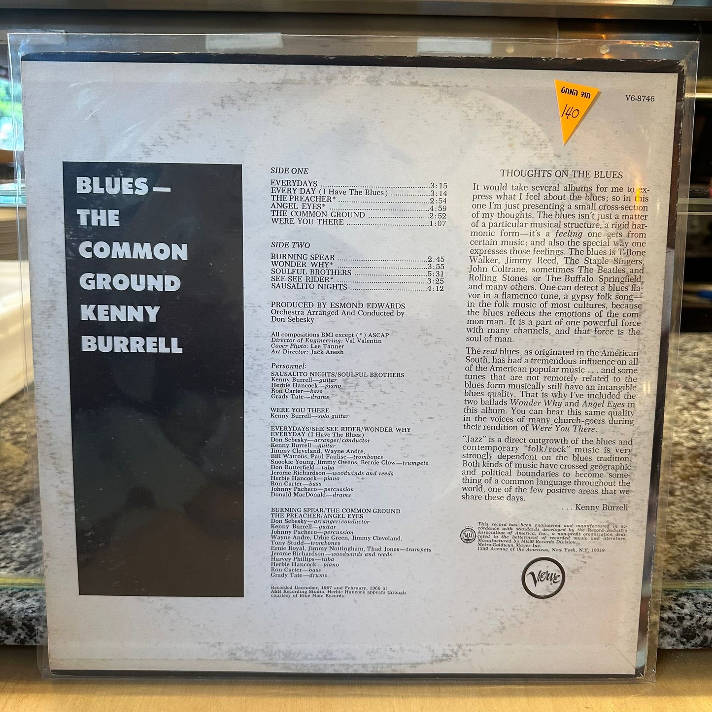 Kenny Burrell - Blues: The Common Ground