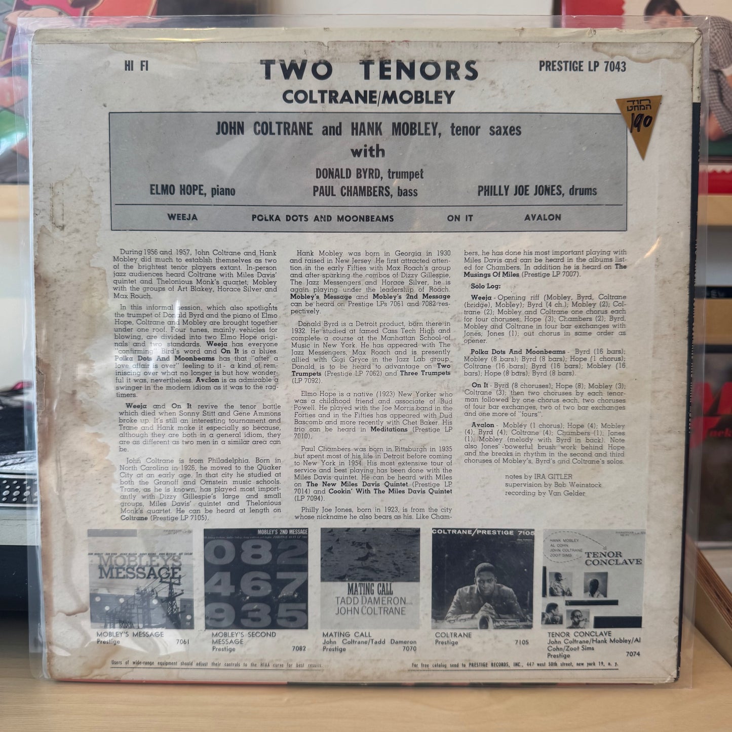 John Coltrane & Hank Mobley - Two Tenors