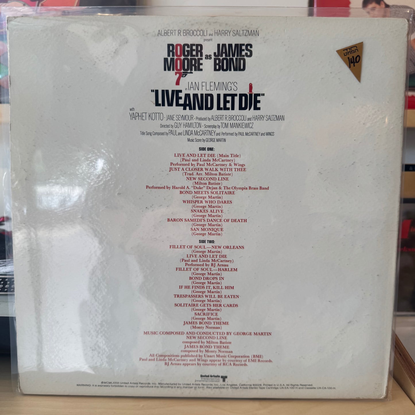 Various - Live And Let Die (Original Motion Picture Soundtrack)