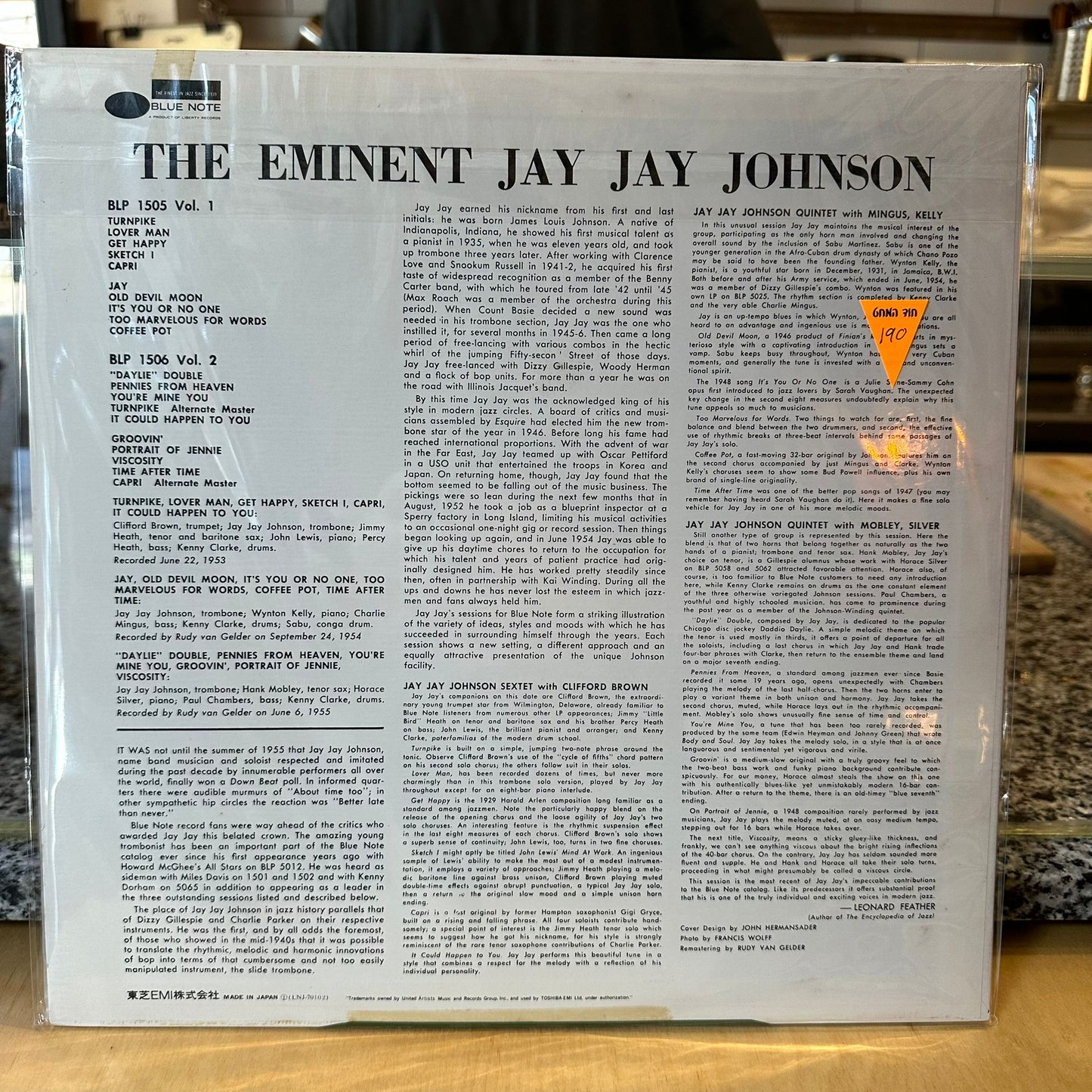 Jay Jay Johnson - Eminent Jay Jay Johnson Volume 2