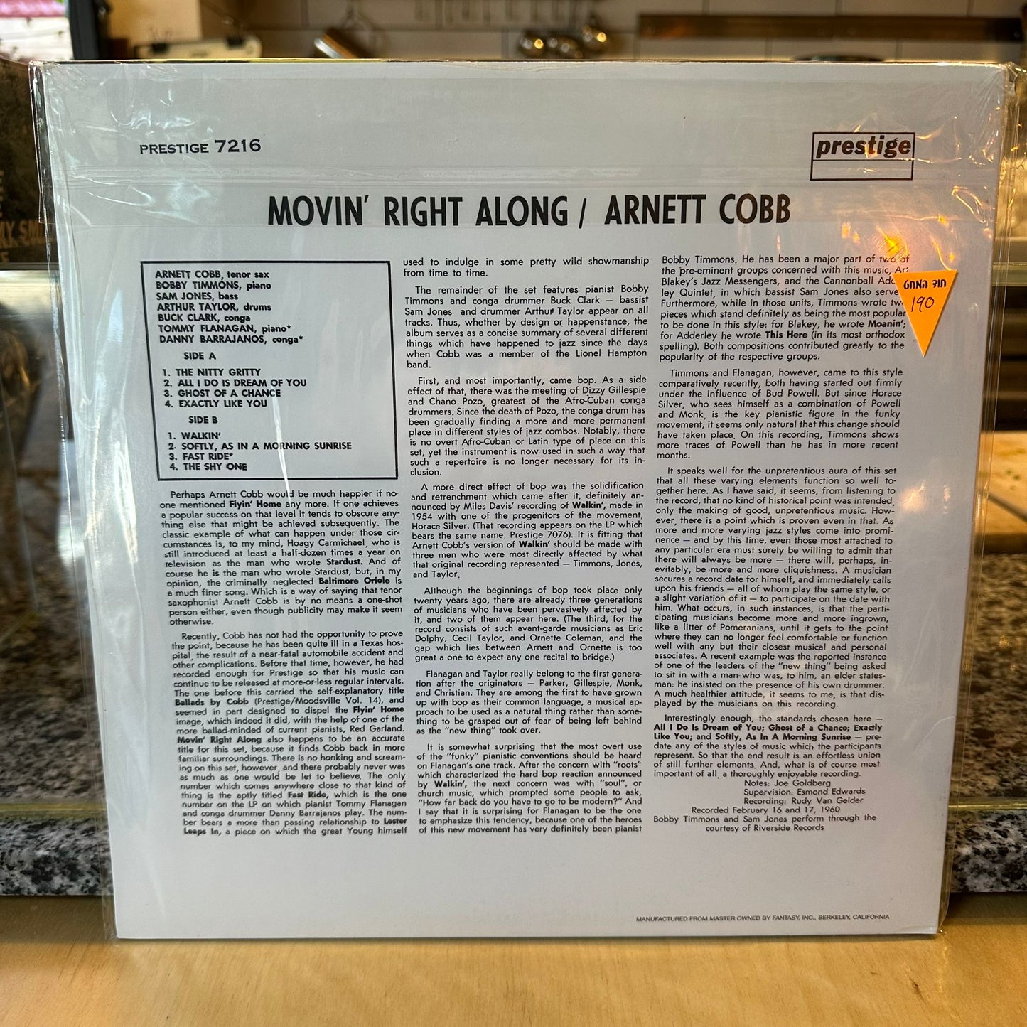 Arnett Cobb - Movin' Right Along