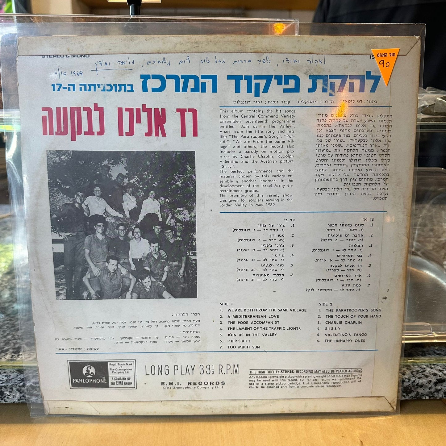 להקת פיקוד המרכז - בתוכניתה ה-17 רד אלינו לבקעה