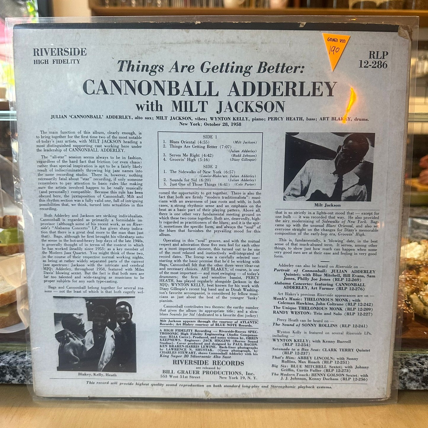 Cannonball Adderley & Milt Jackson - Things Are Getting Better