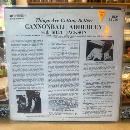 Cannonball Adderley & Milt Jackson - Things Are Getting Better