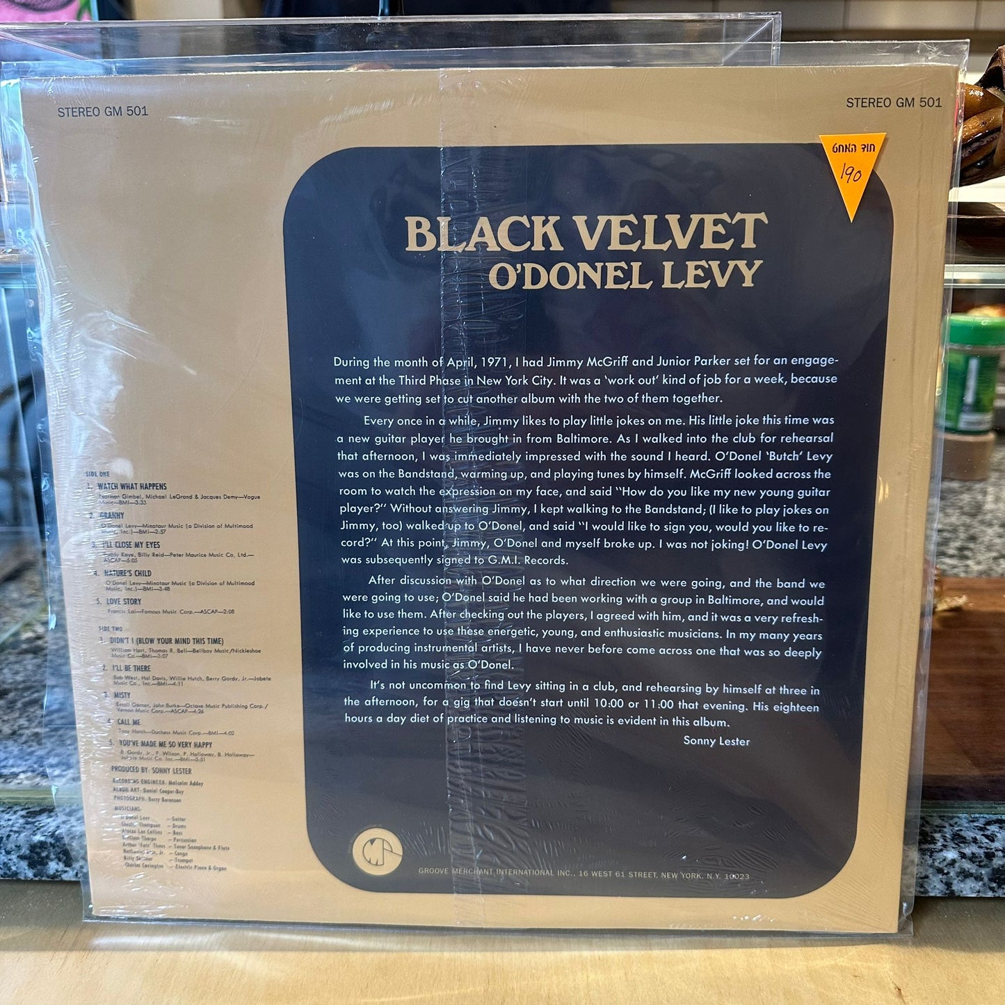 O'Donel Levy - Black Velvet