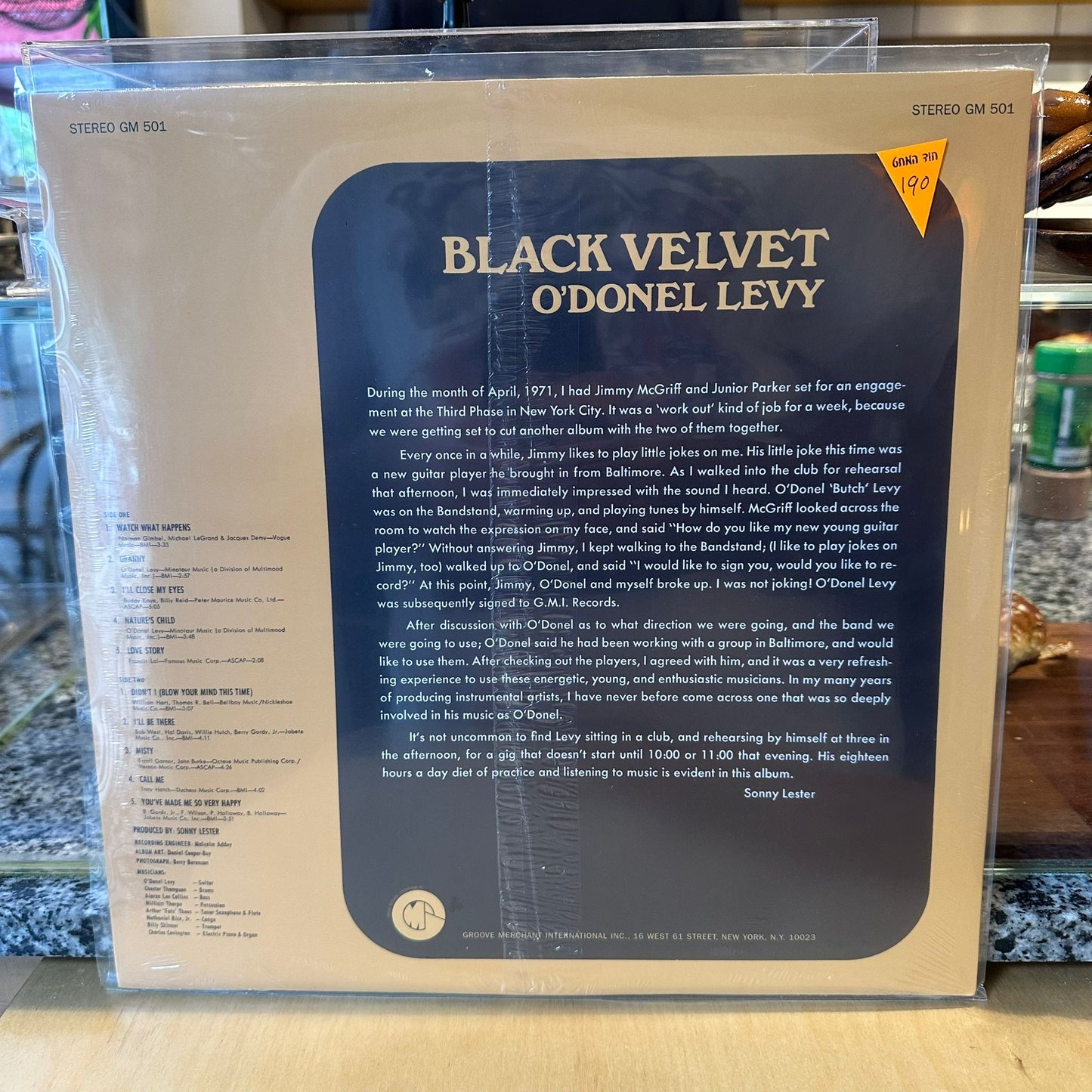 O'Donel Levy - Black Velvet