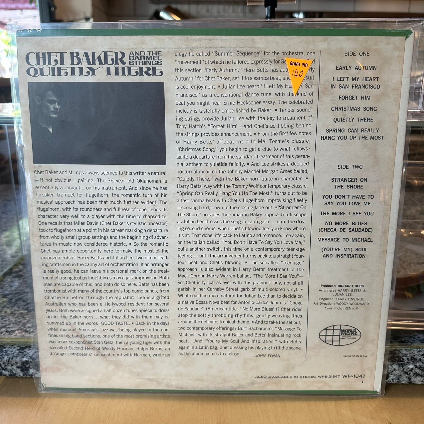 Chet Baker and The Carmel Strings - Quietly There