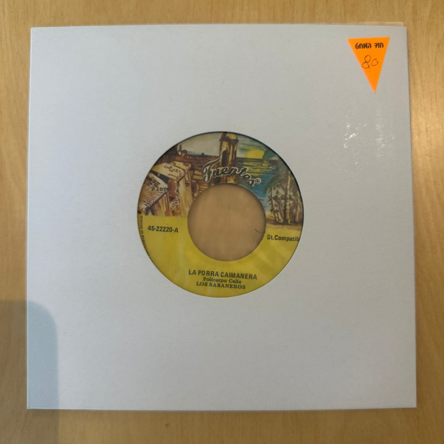 Los Sabaneros, Nono Narváez Y Su Conjunto - La Porra Caimanera / El Tres Cienaguero  7"