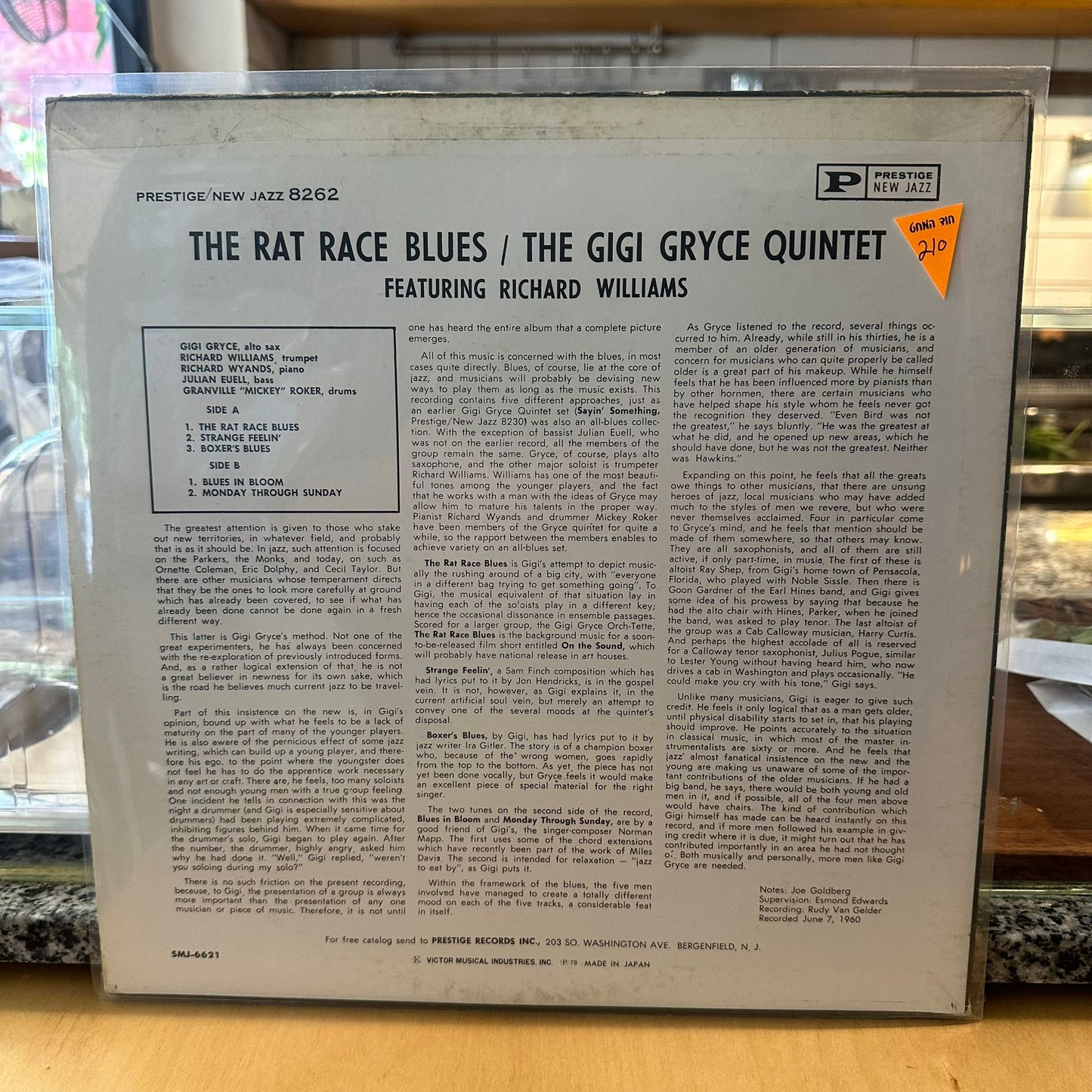 Gigi Gryce Featuring Richard Williams - The Rat Race Blues