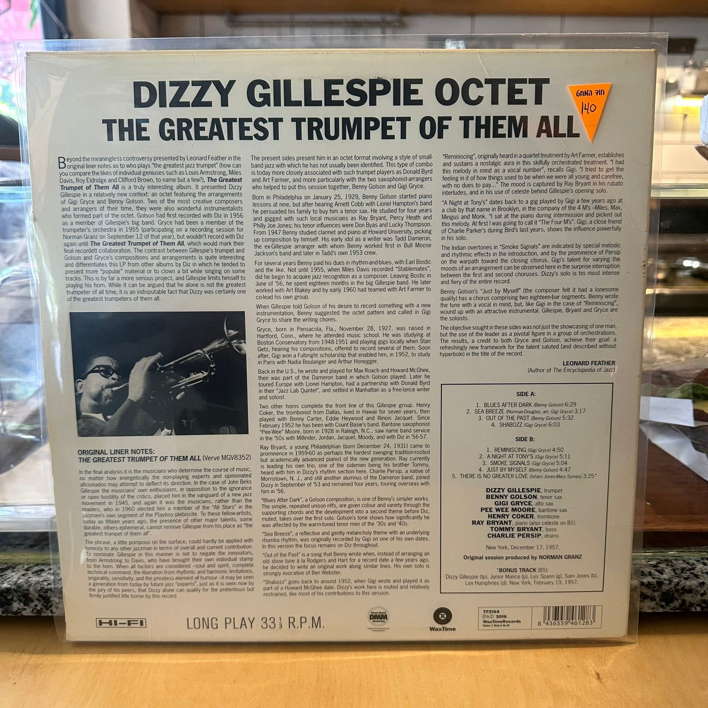 The Dizzy Gillespie Octet - The Greatest Trumpet Of Them All
