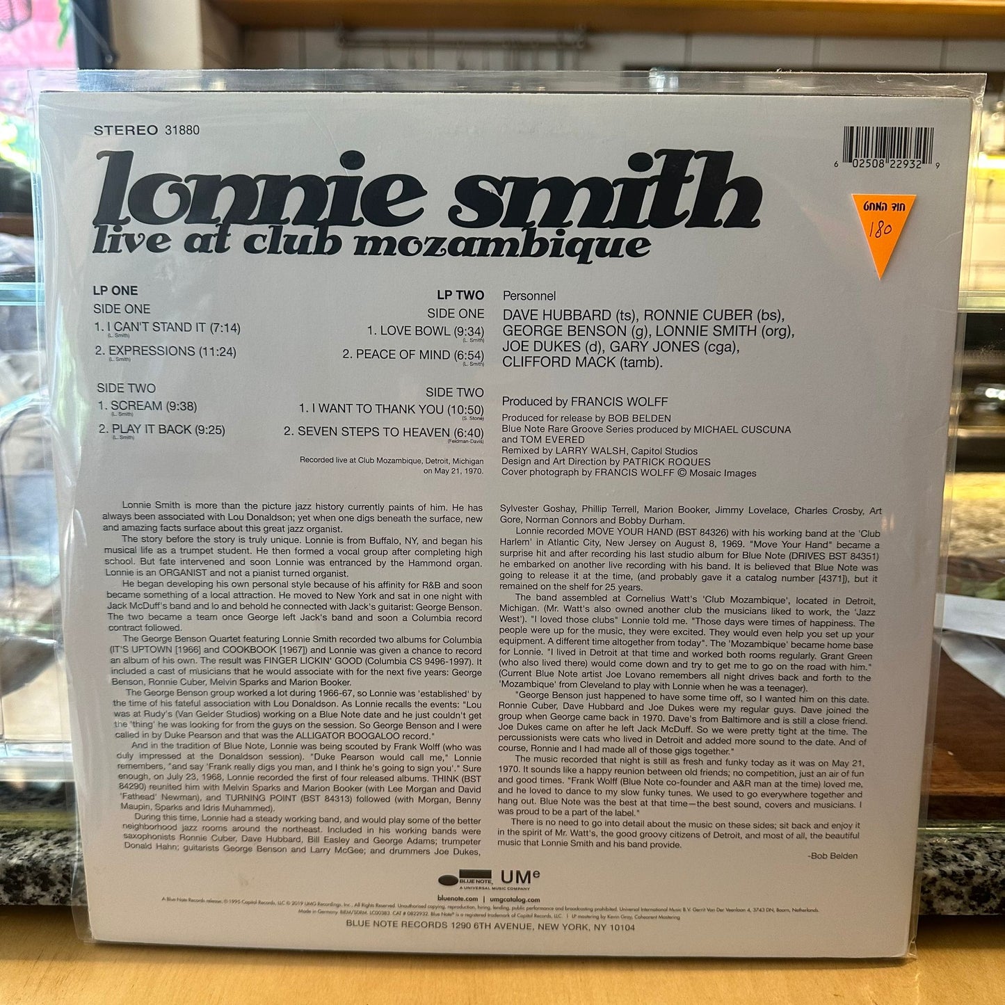 Lonnie Smith - Live At Club Mozambique