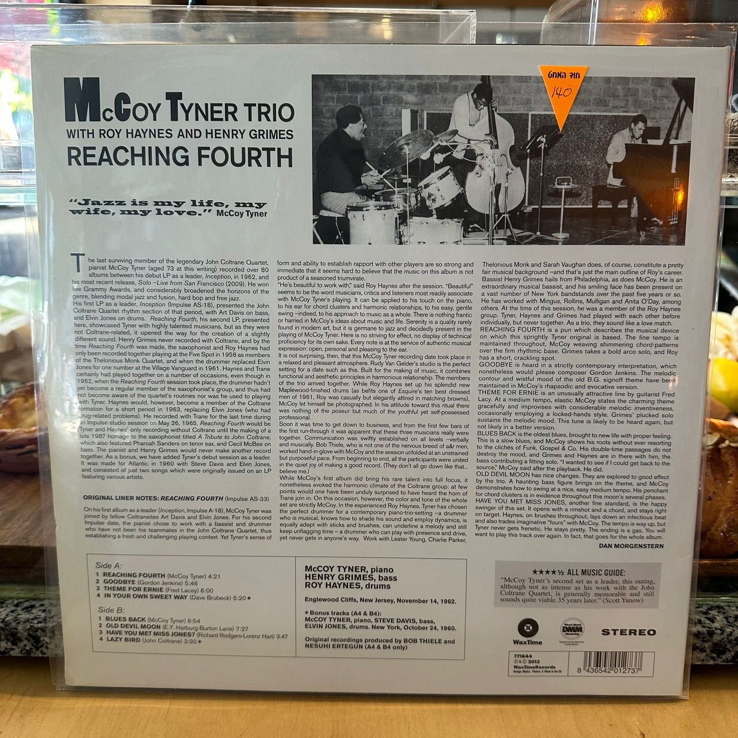 McCoy Tyner Trio With Roy Haynes And Henry Grimes - Reaching Fourth