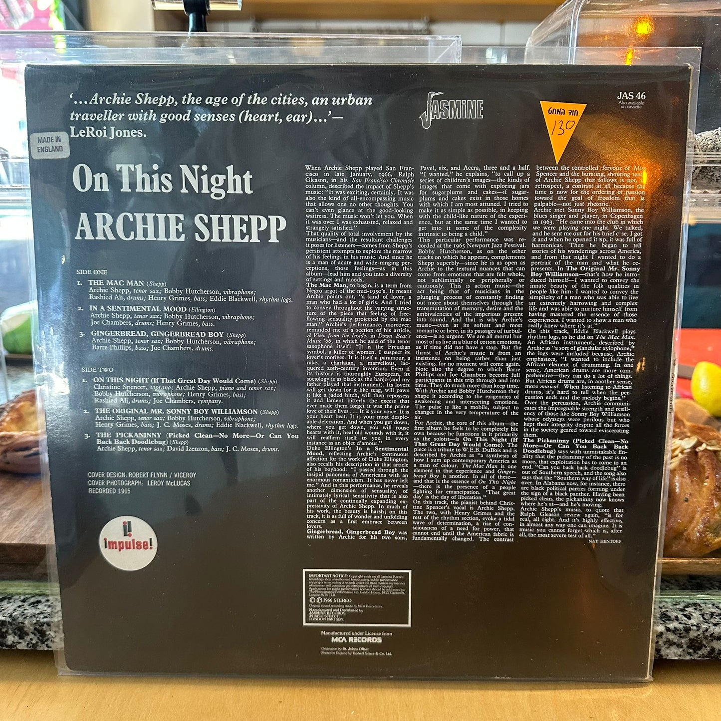 Archie Shepp - On This Night