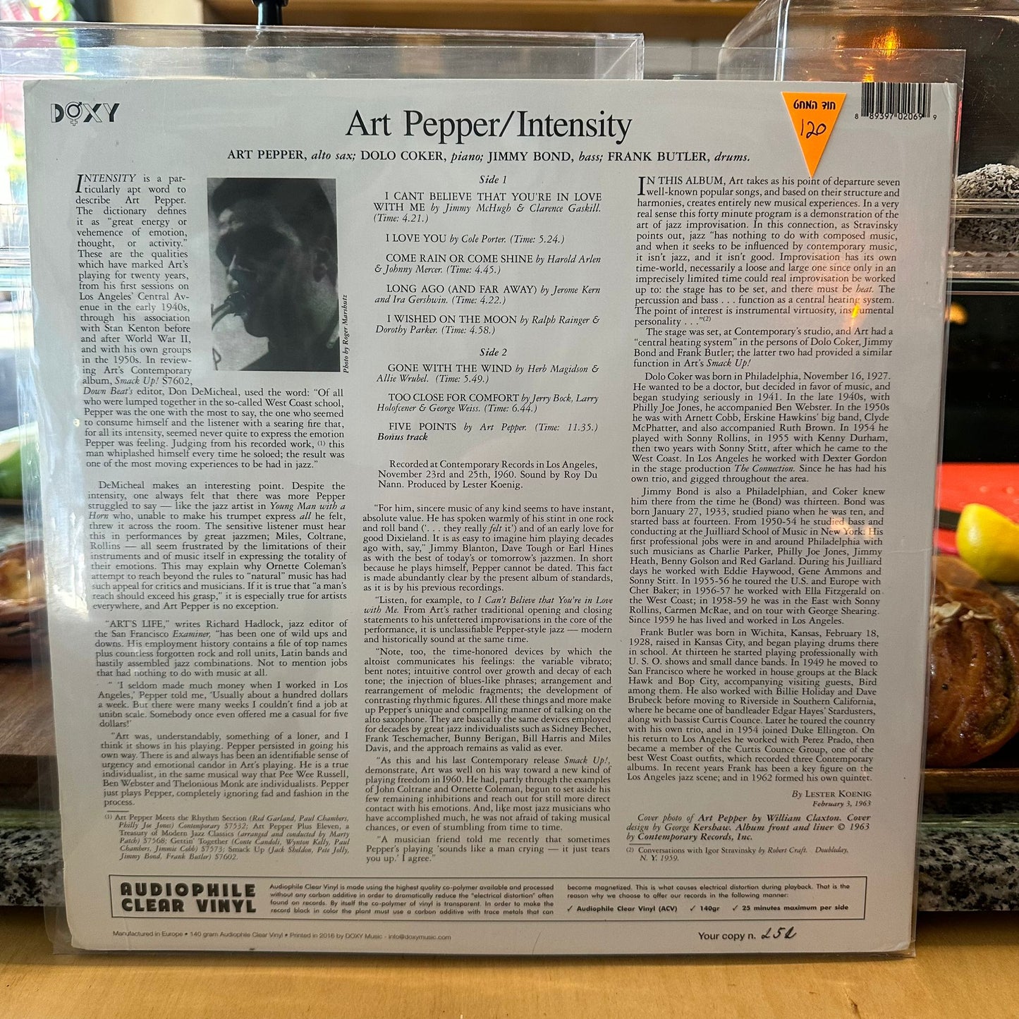 Art Pepper - Intensity