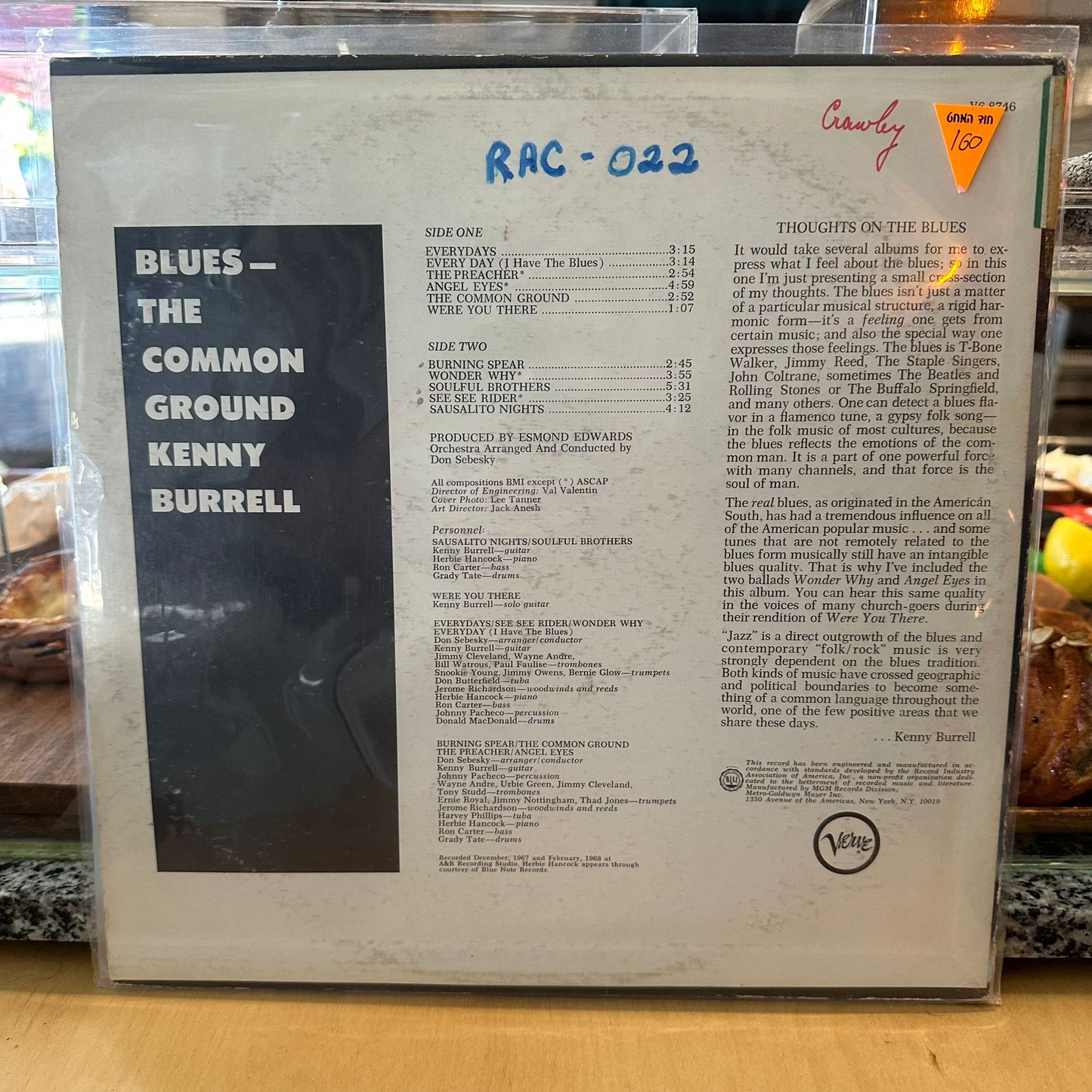 Kenny Burrell - Blues: The Common Ground