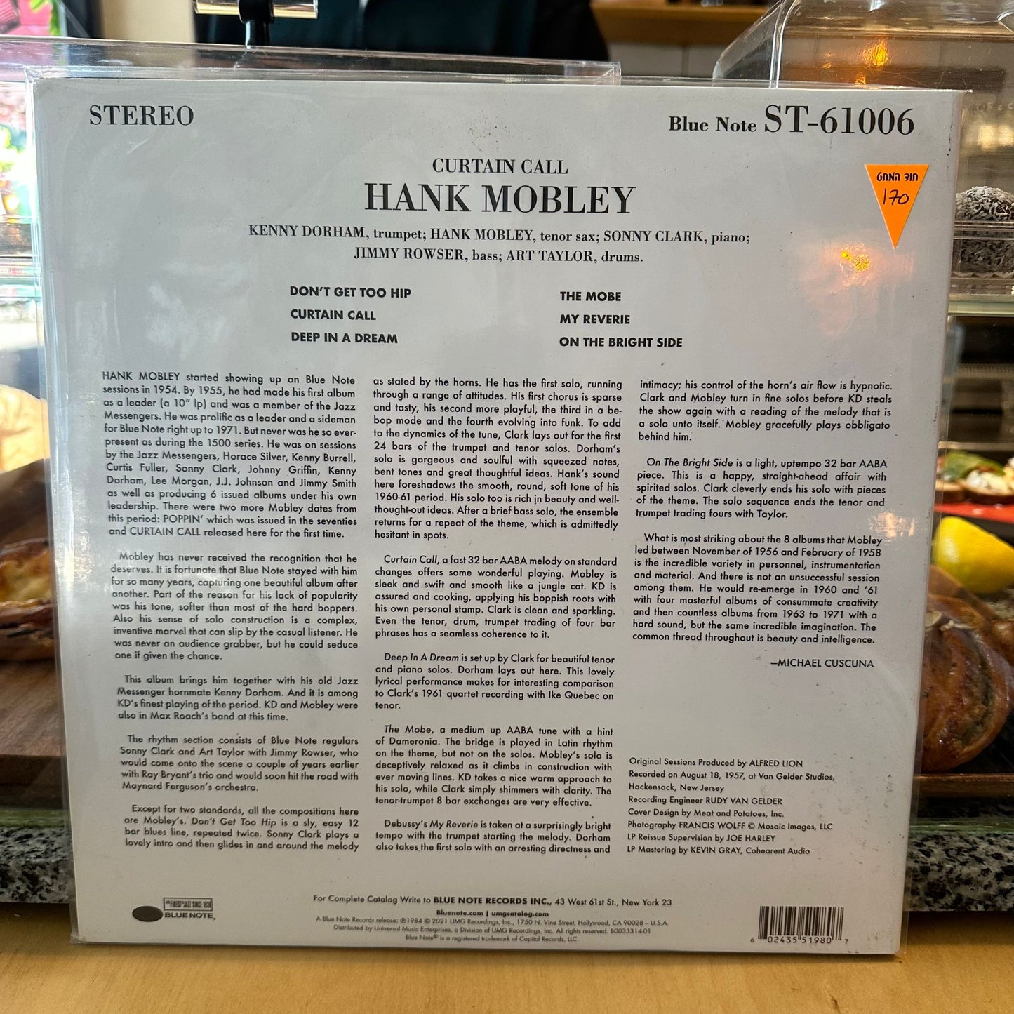 Hank Mobley Featuring Kenny Dorham & Sonny Clark - Curtain Call