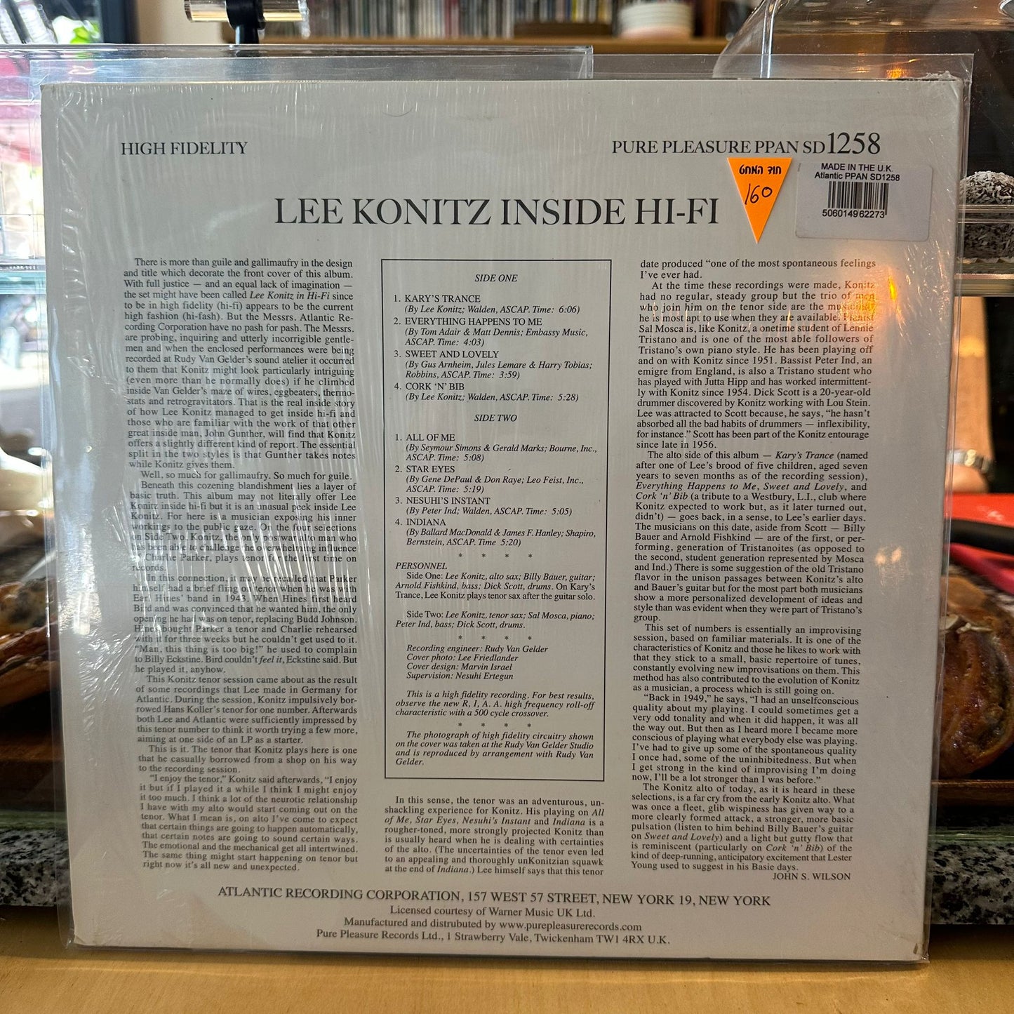 Lee Konitz - Inside Hi-Fi