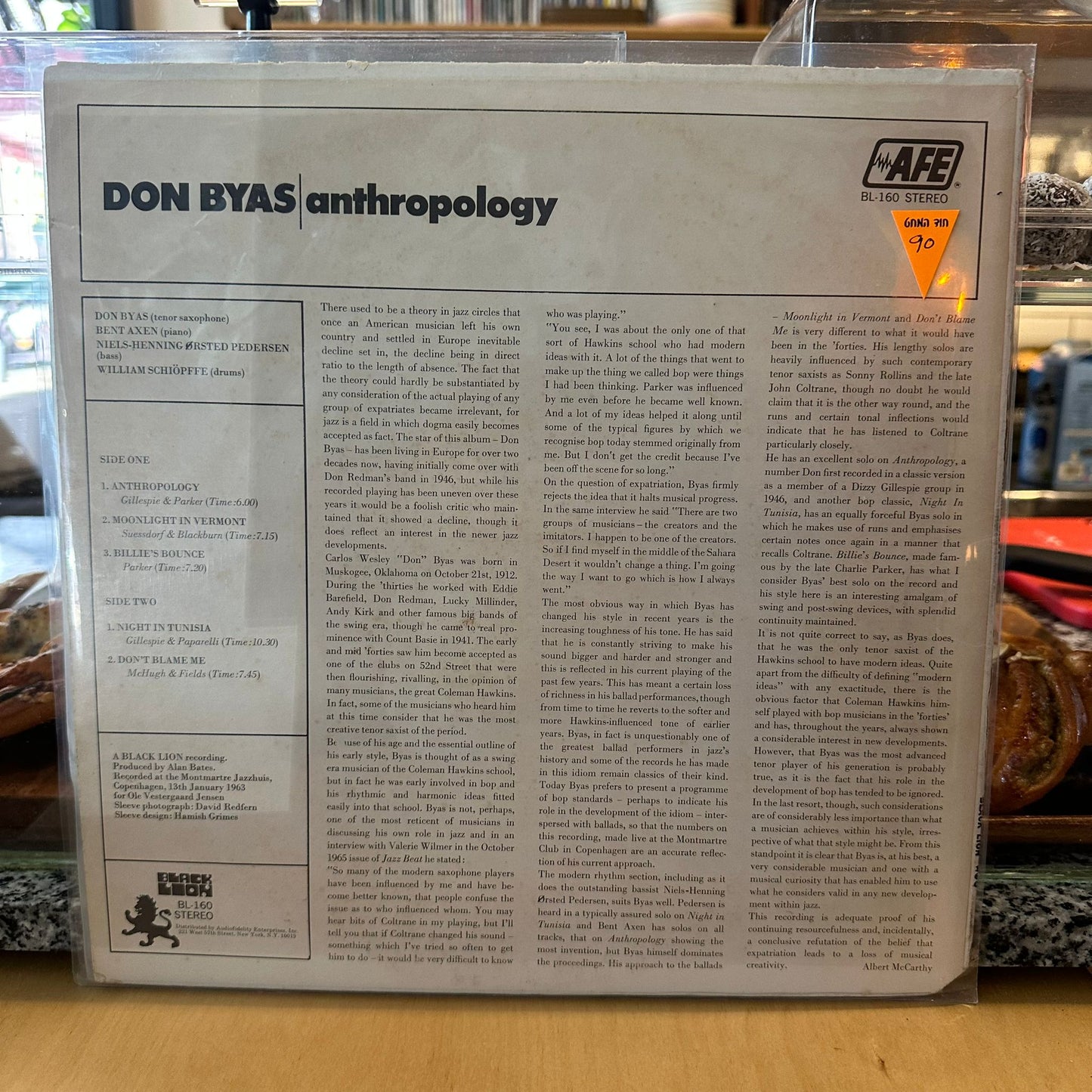 Don Byas - Anthropology