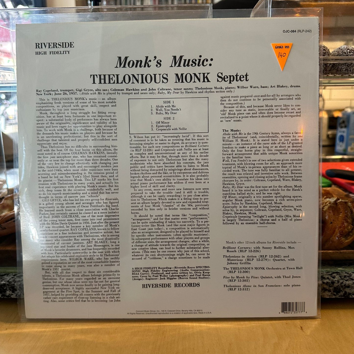 Thelonious Monk Septet - Monk's Music
