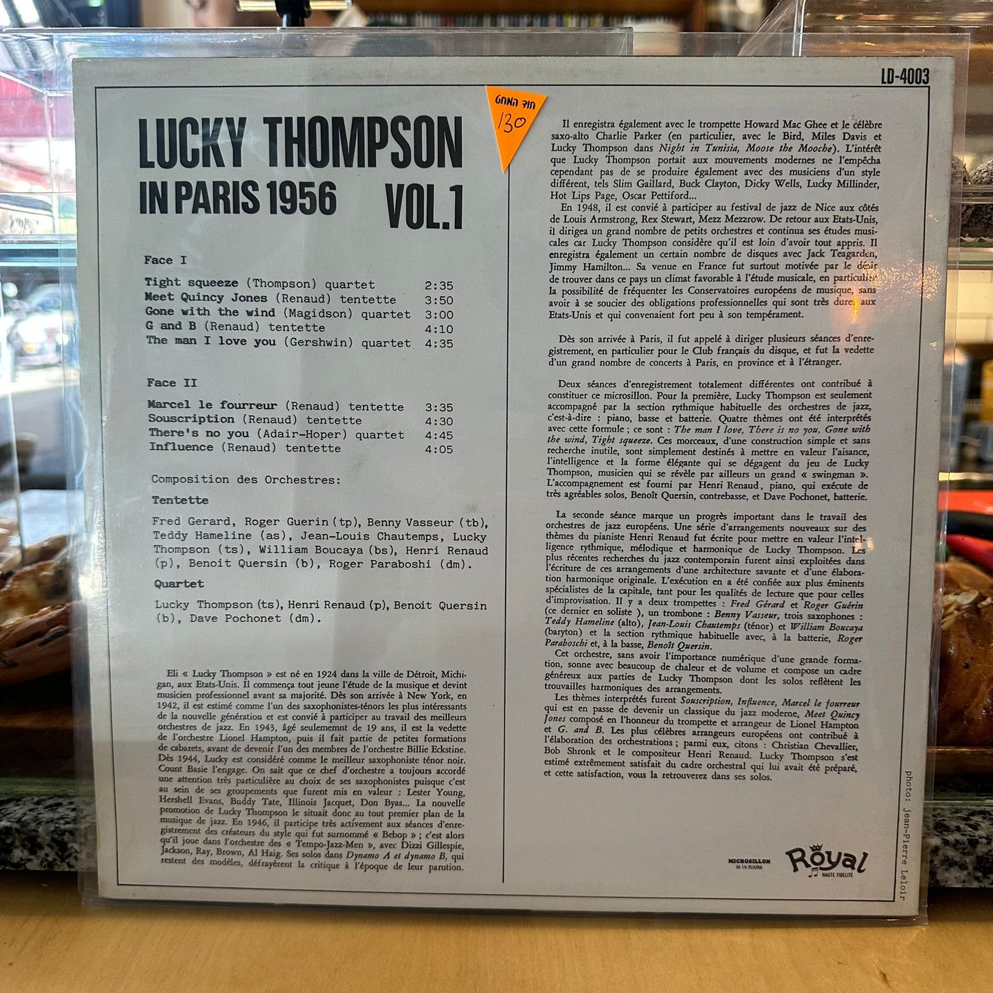 Lucky Thompson - In Paris 1956 Vol. 1