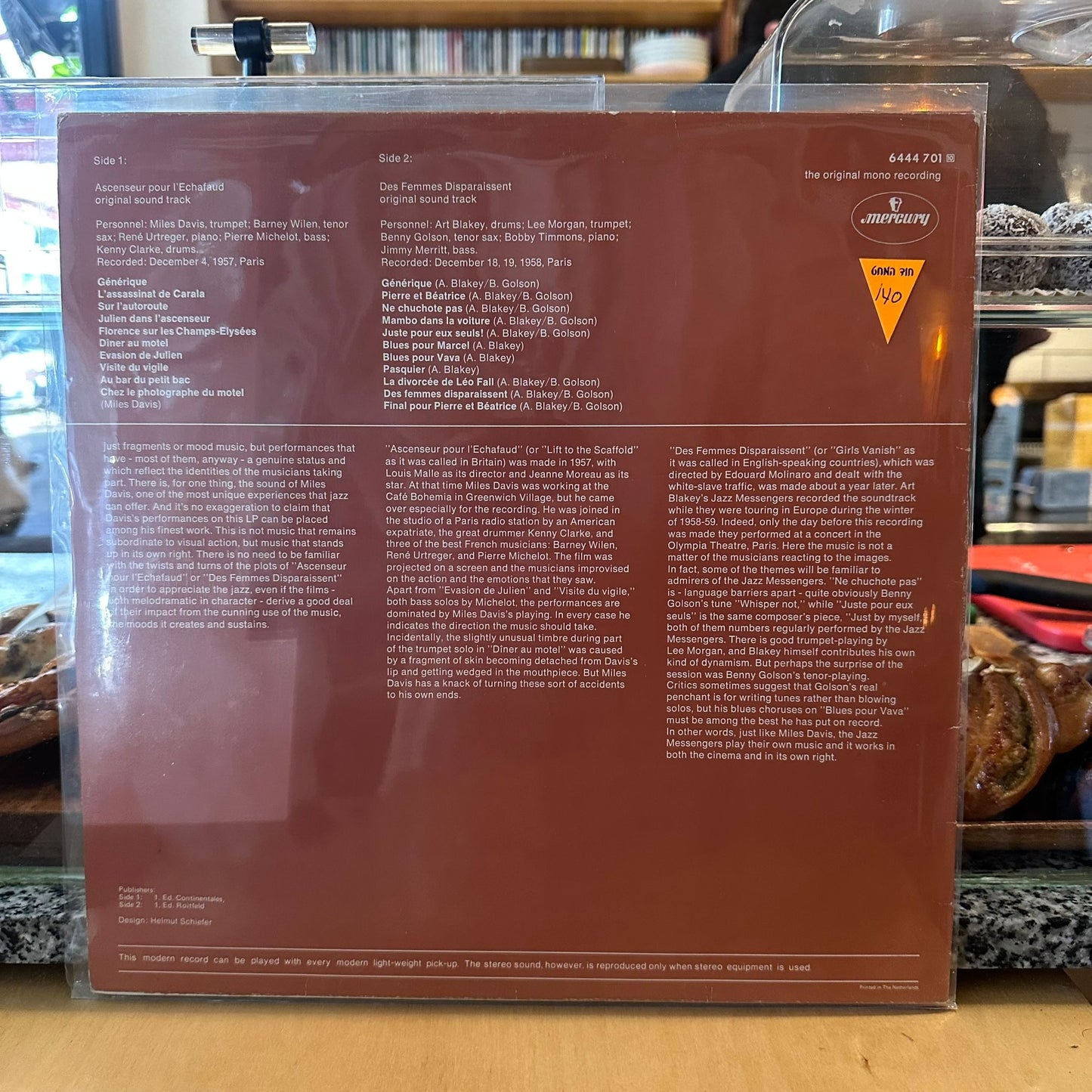 The Miles Davis Quintet / Art Blakey And The Jazz Messengers - Ascenseur Pour L'échafaud * Des Femmes Disparaissent