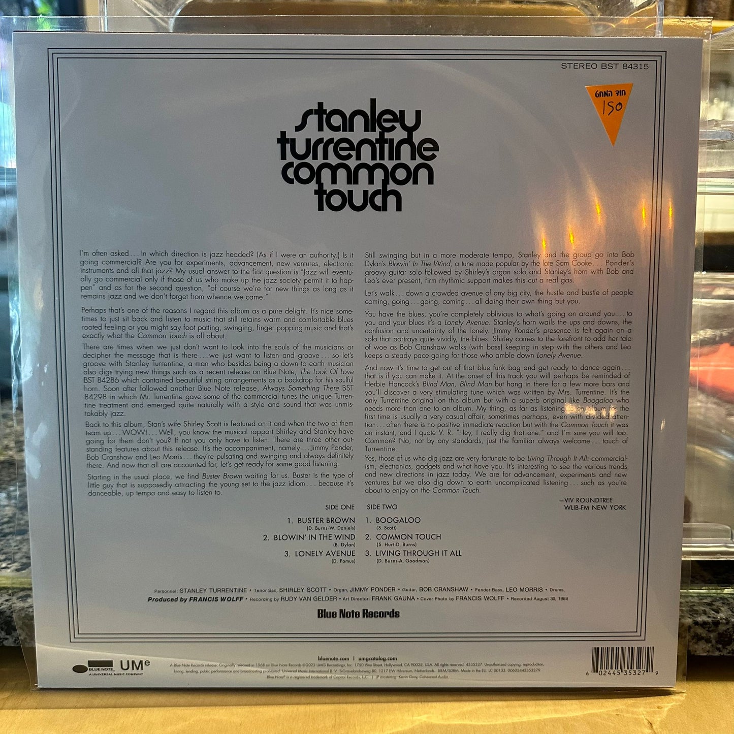 Stanley Turrentine Featuring Shirley Scott - Common Touch