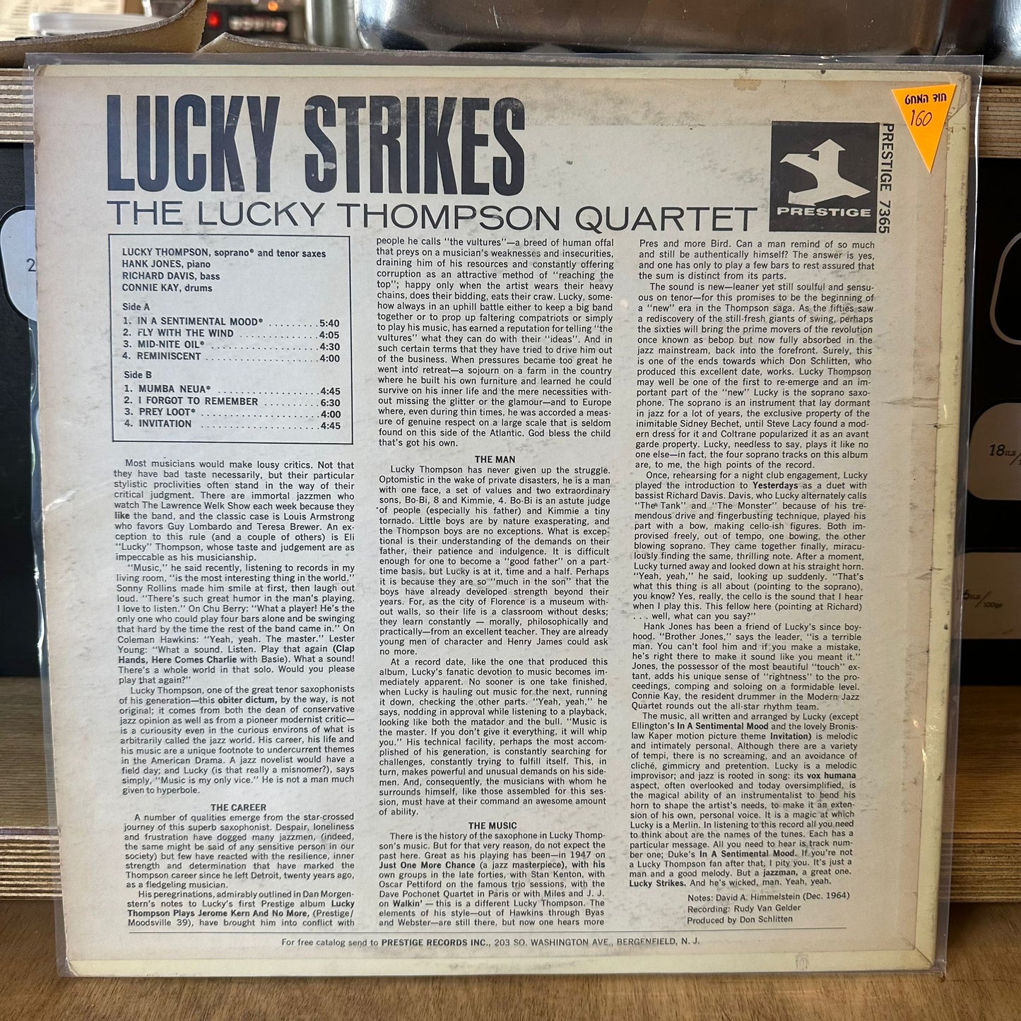 The Lucky Thompson Quartet - Lucky Strikes