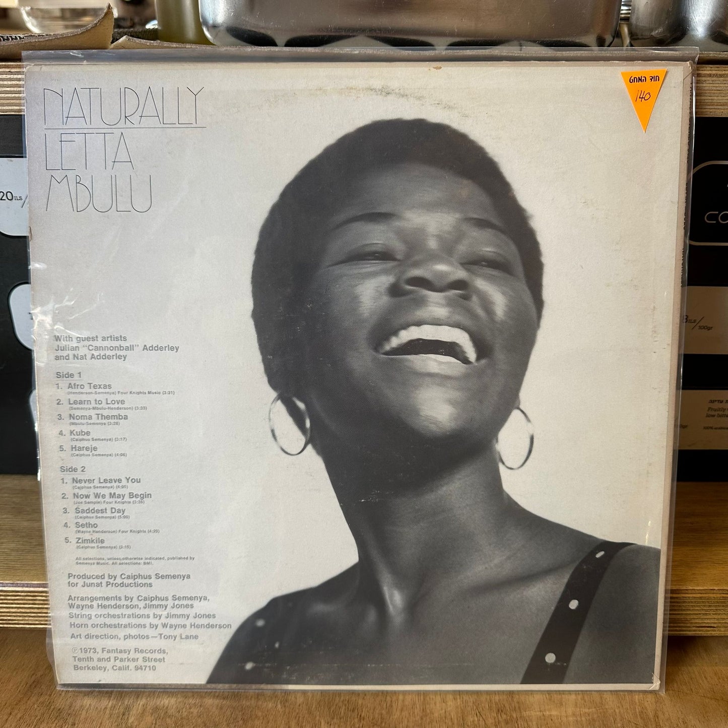 Letta Mbulu with Guest Artists Cannonball* and Nat Adderley - Naturally