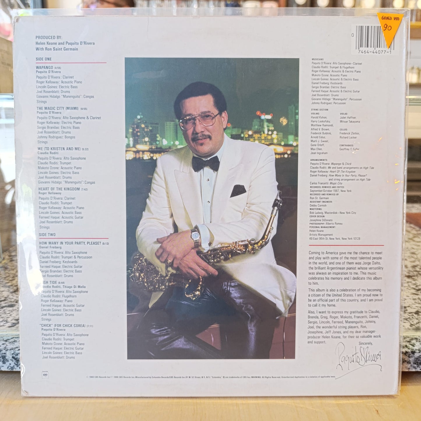 Paquito D'Rivera - Celebration