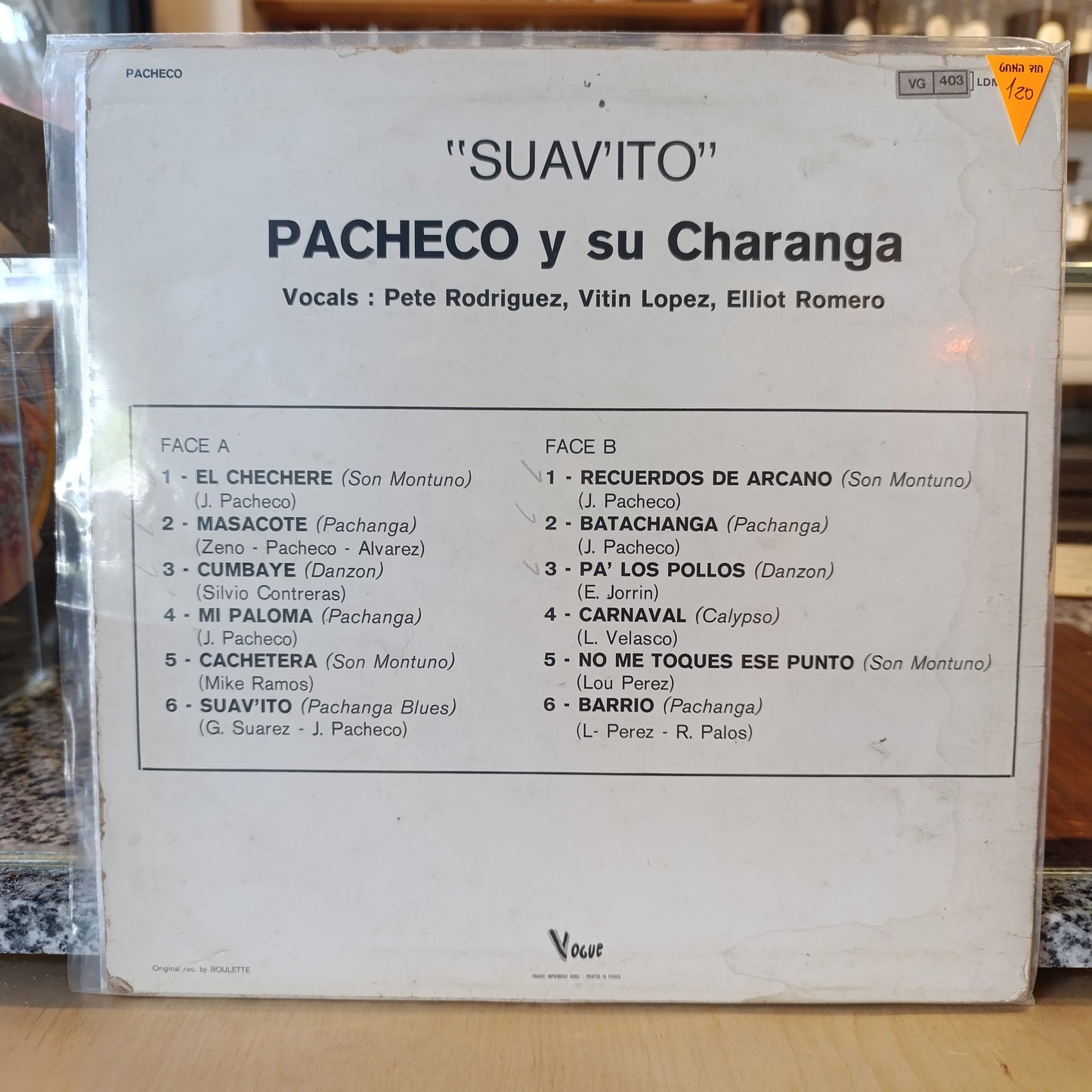Pacheco Y Su Charanga - Pacheco Y Su Charanga "Suav'ito" Vol. 4