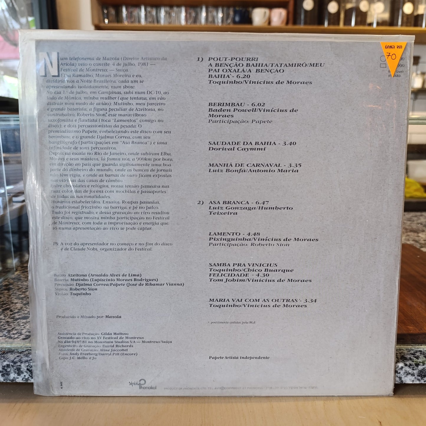 Toquinho - Ao Vivo Em Montreux