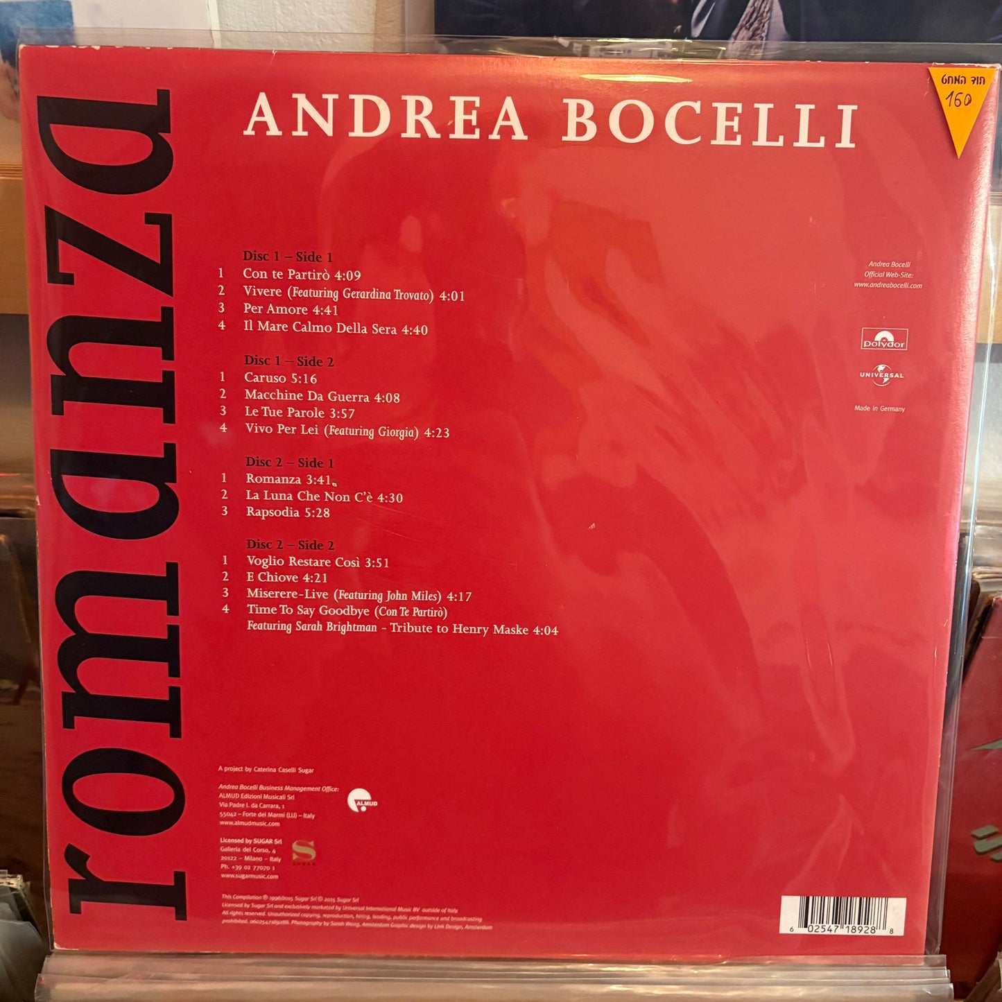 Andrea Bocelli - Romanza