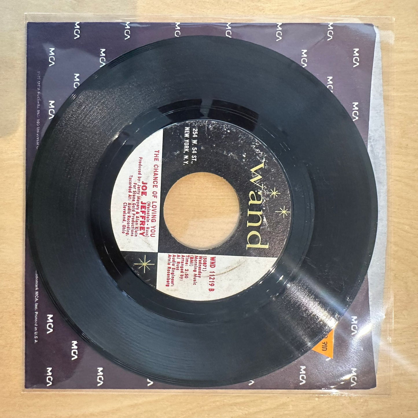 Joe Jeffrey — My Baby Loves Lovin' 7"