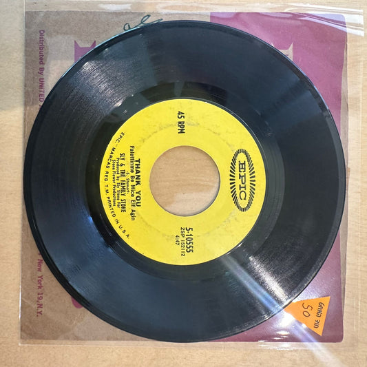 Sly & The Family Stone — Thank You (Falettinme Be Mice Elf Agin) / Everybody Is A Star 7"