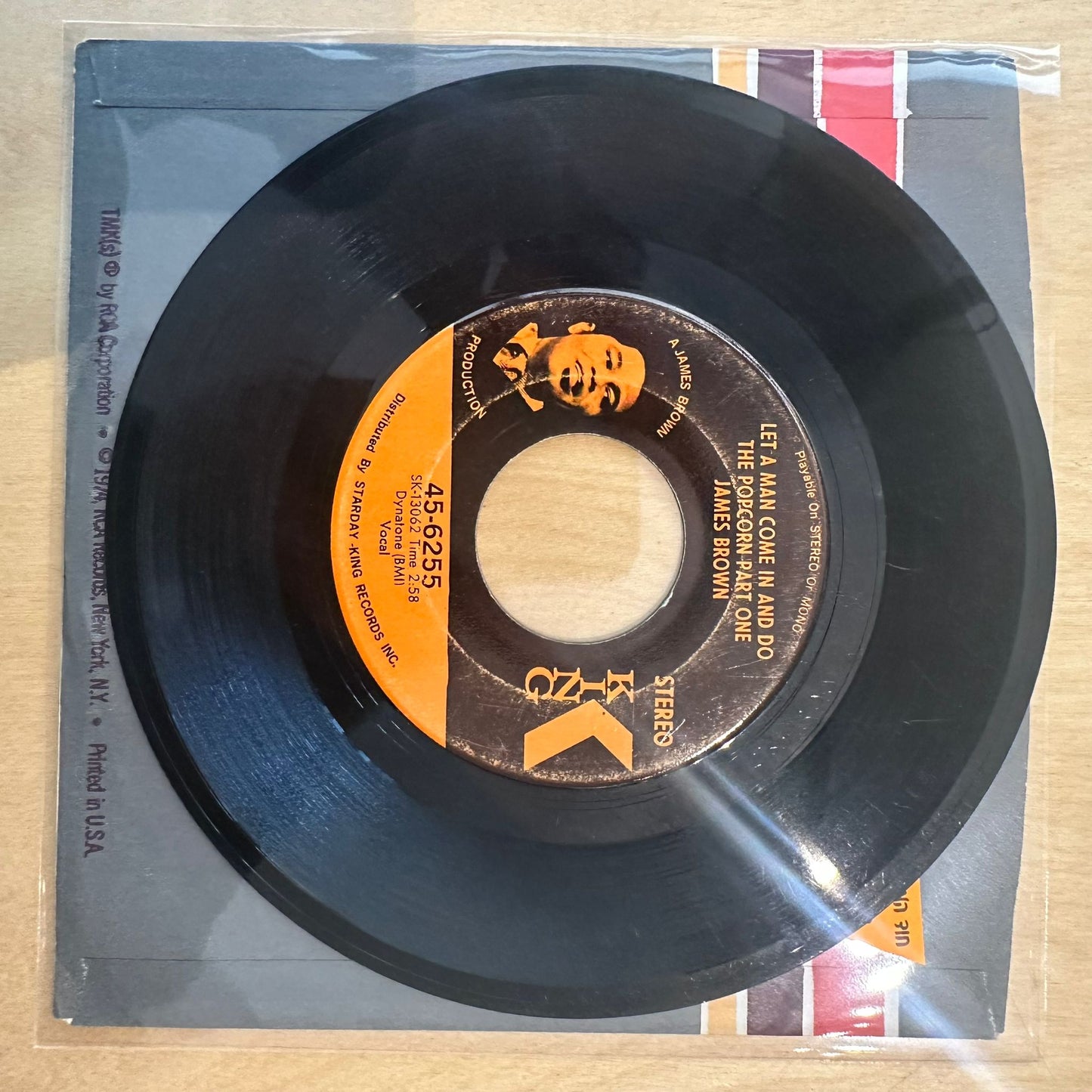 James Brown — Let A Man Come In And Do The Popcorn Part One 7"